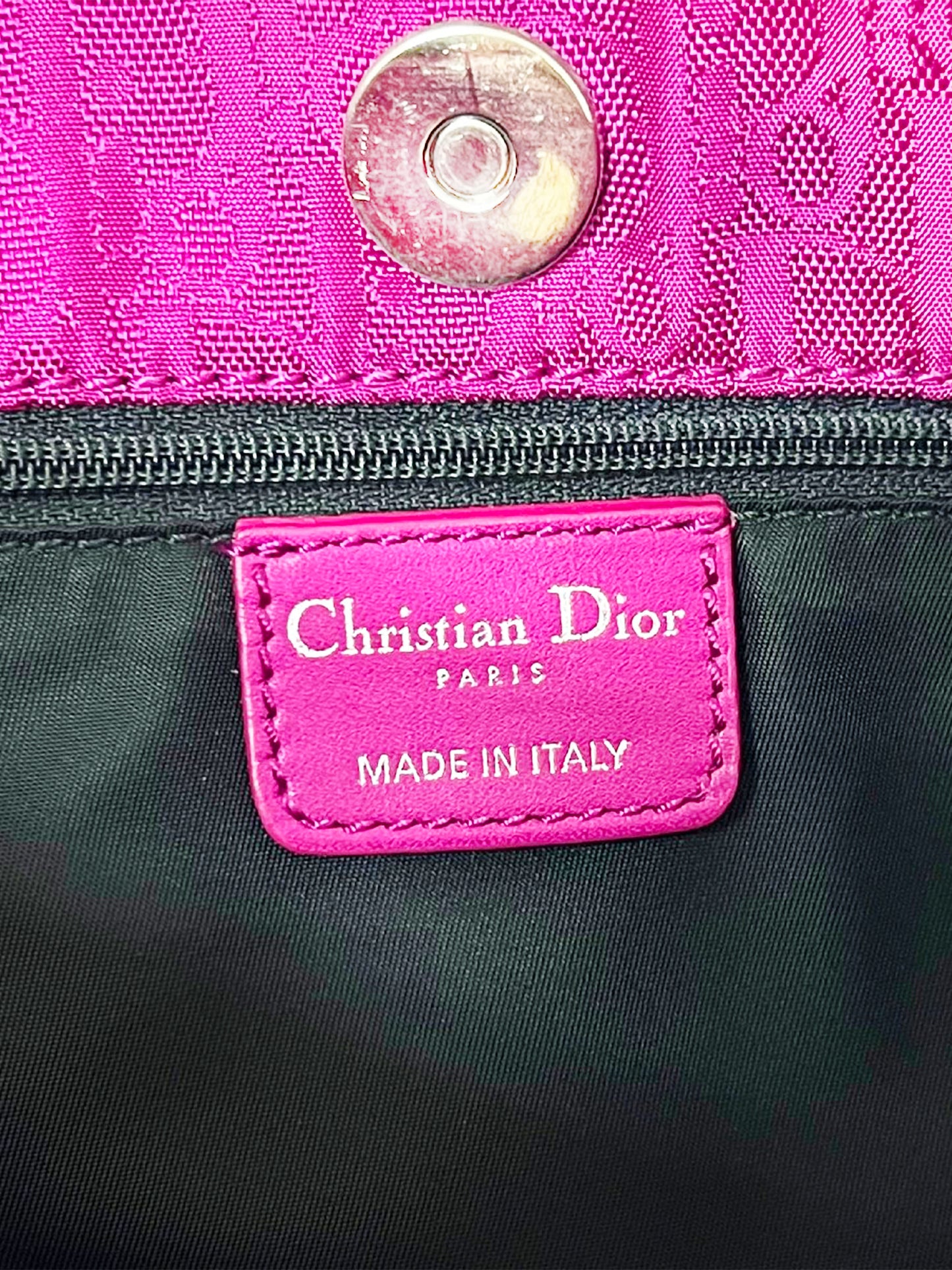 Christian Dior 2008 Pink Trotter Bow Charm Handbag