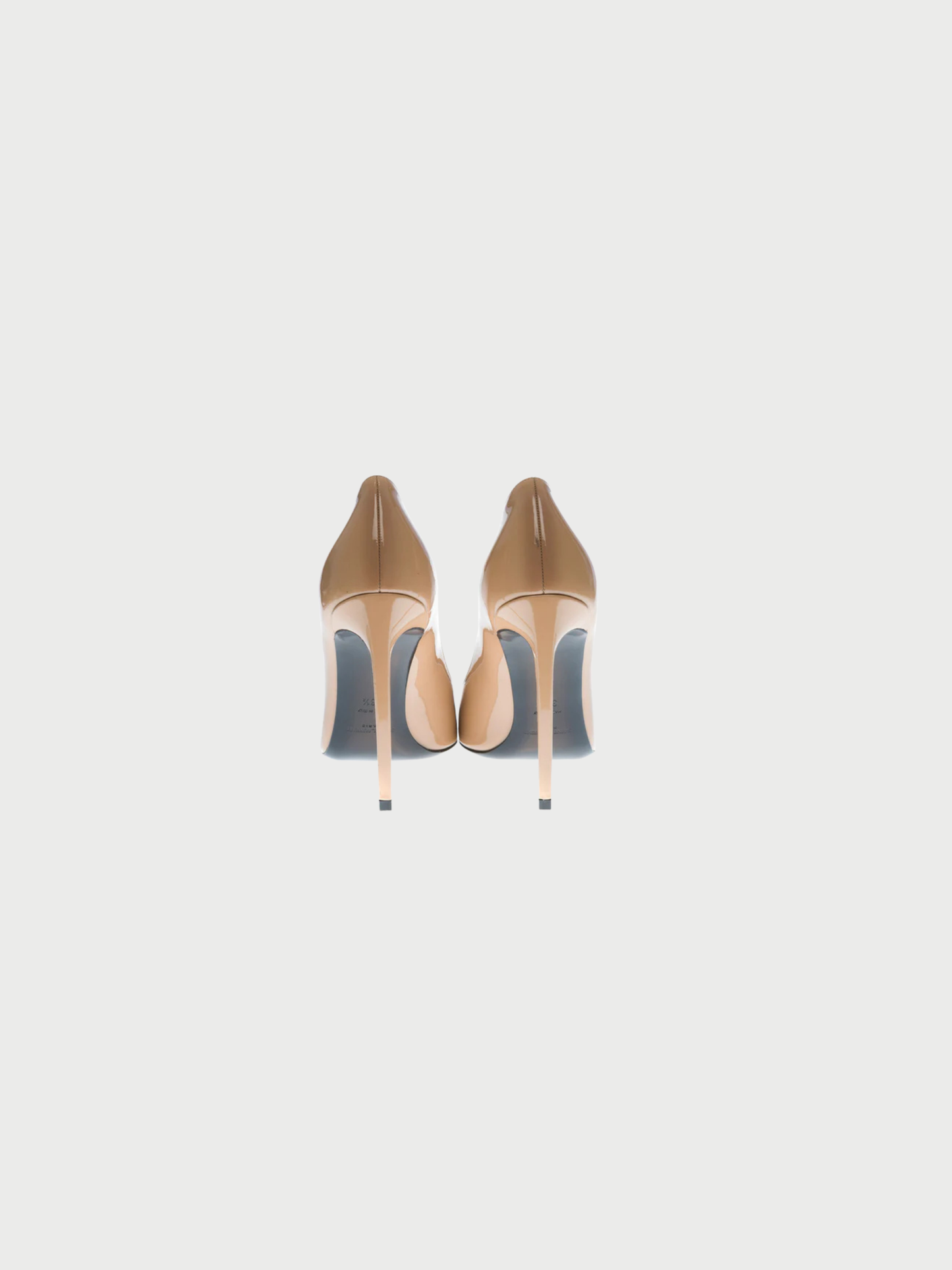 Yves Saint Laurent 2010s Beige Patent Leather Pointed Toe Pumps