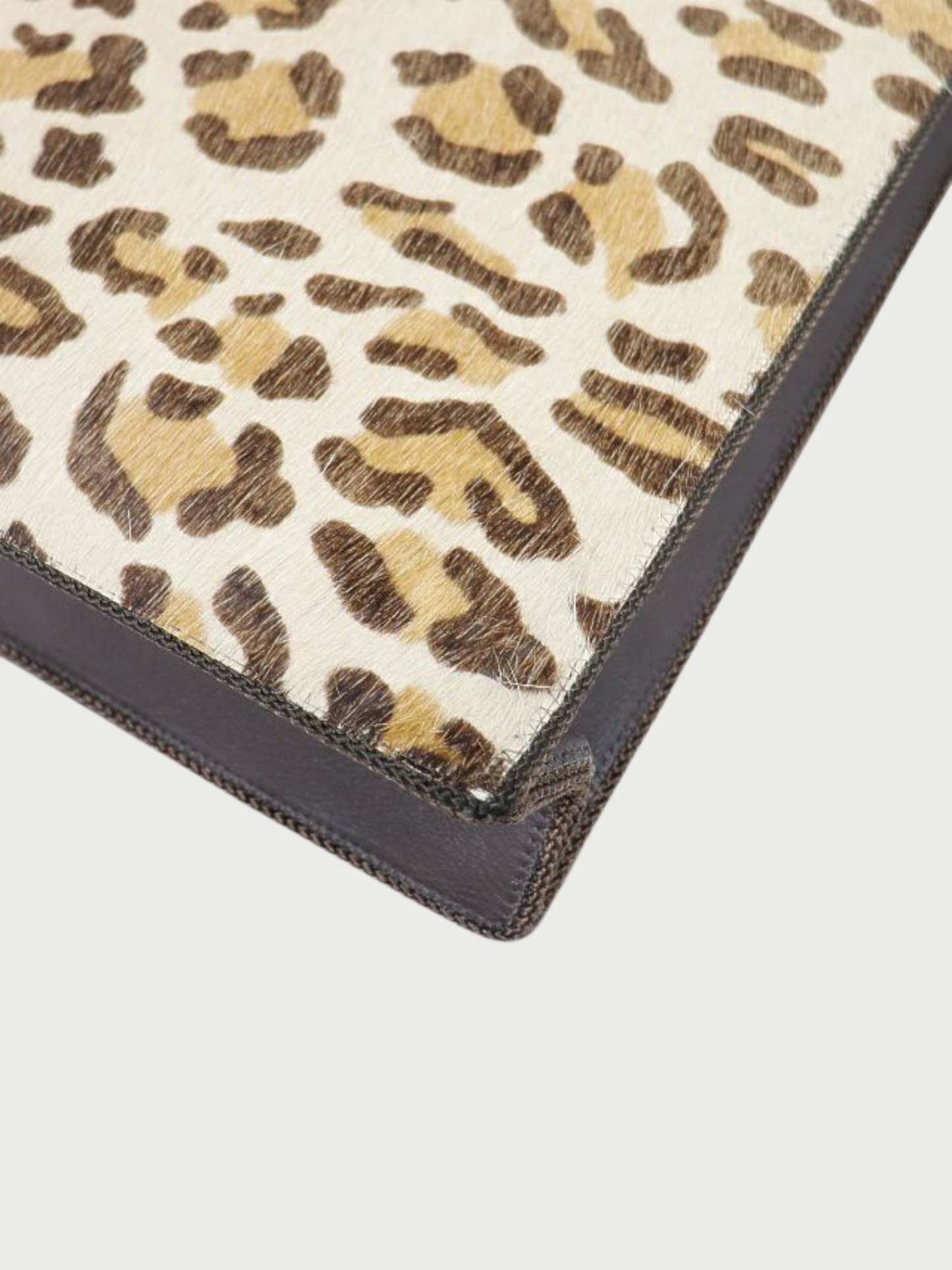 Balenciaga 2000s Beige Brown Leopard Haircalf Tote Bag