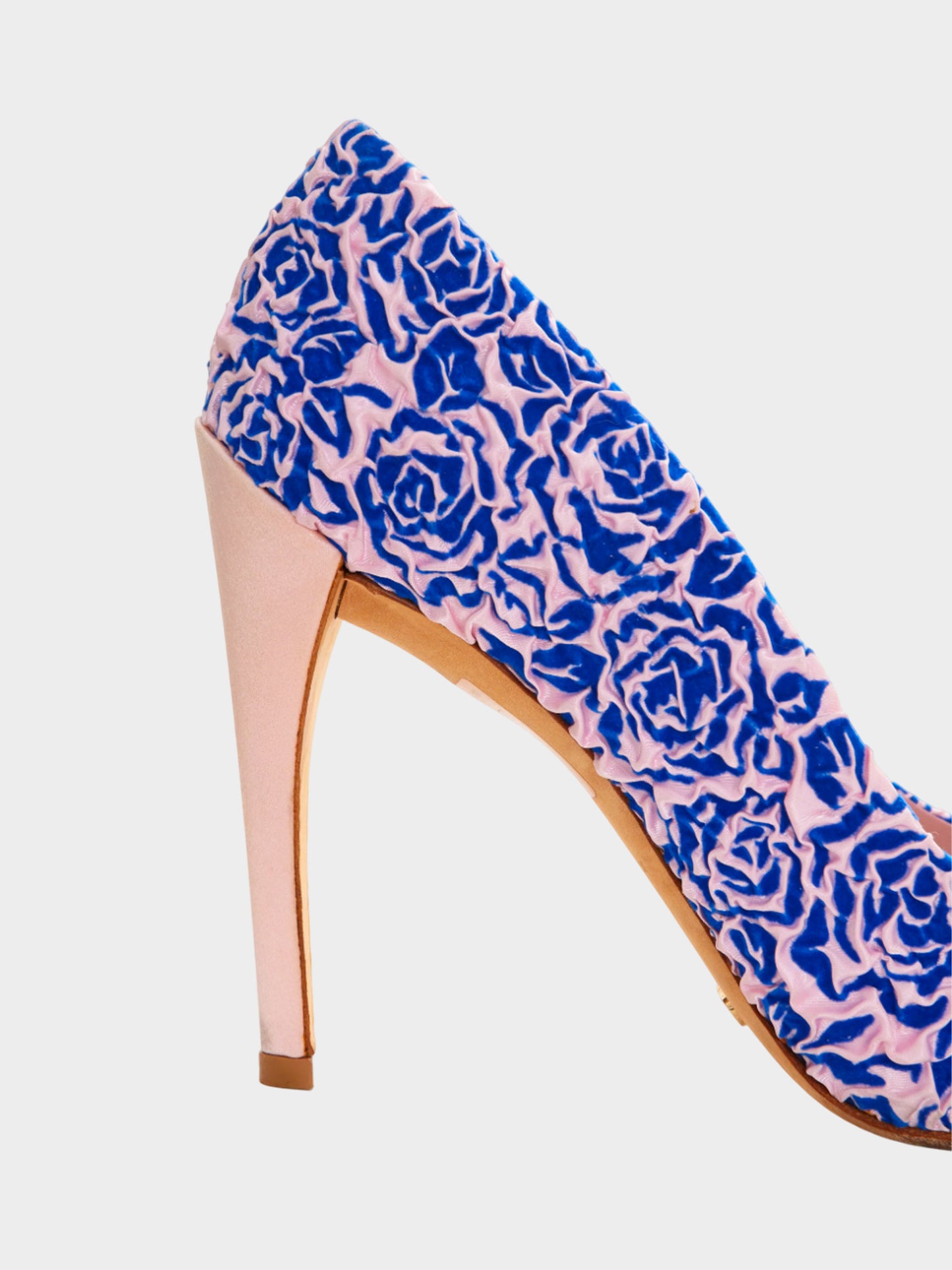 Christian Dior Early 2000s Pink and Blue Rosette Pumps