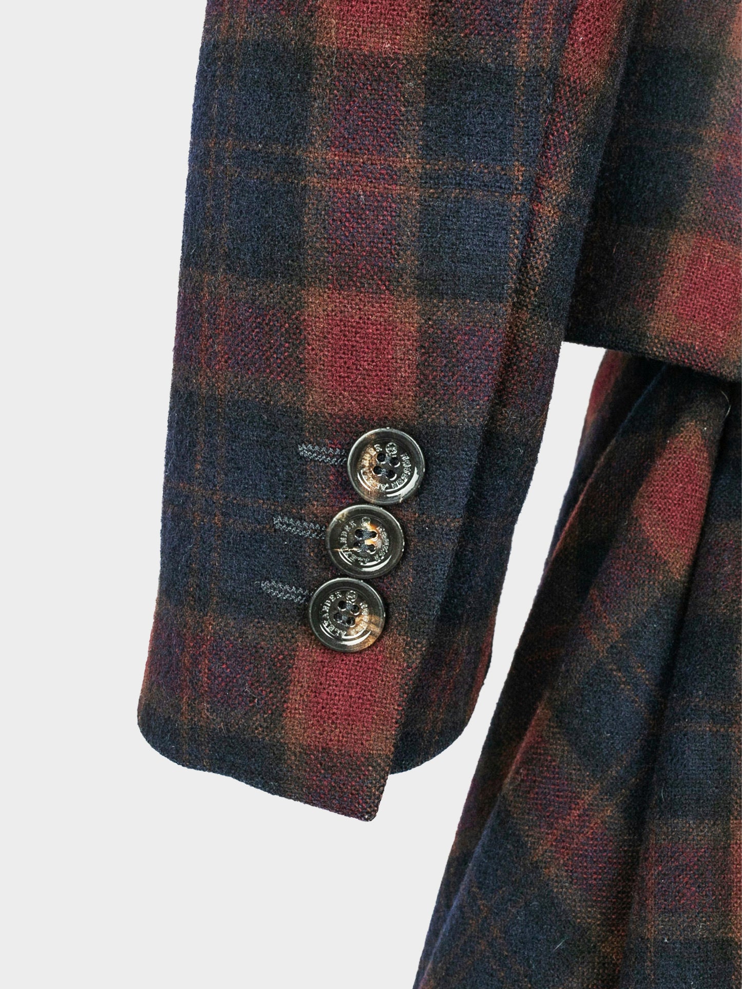 Alexander McQueen 2000s Black and Red Plaid Jacket and Skirt Set