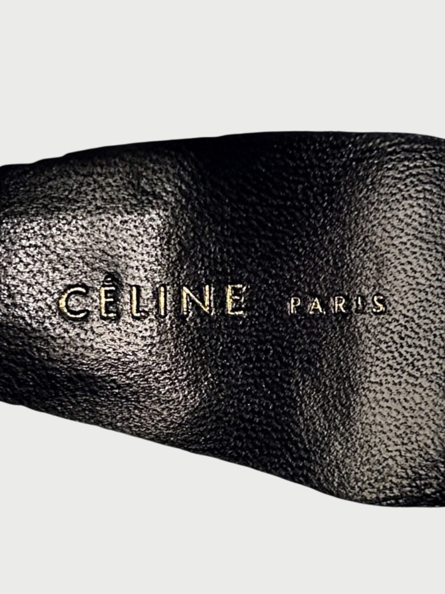 Celine 2010s Black Leather Ankle Booties