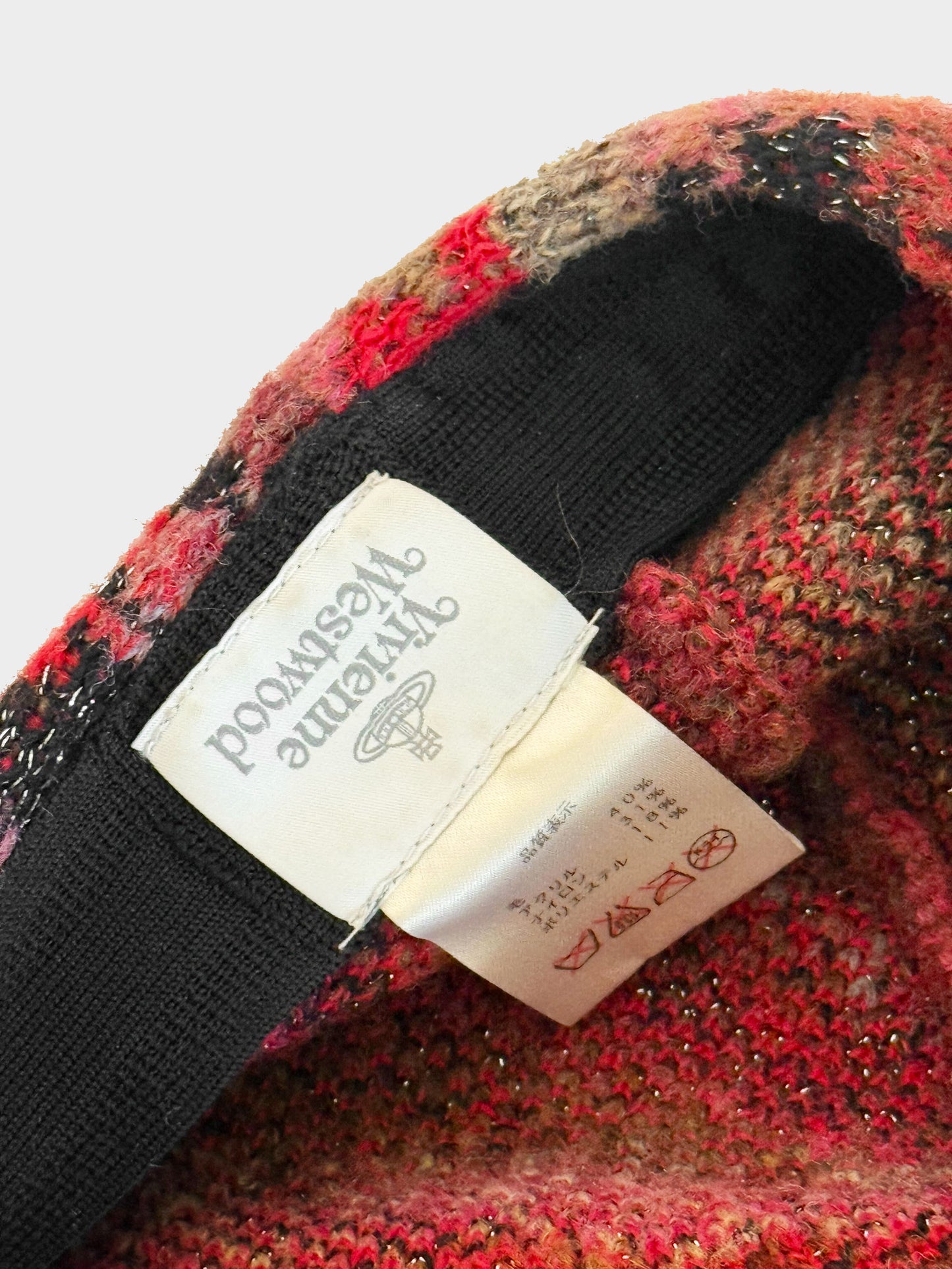 Vivienne Westwood 2000s Red Leopard Print Beret
