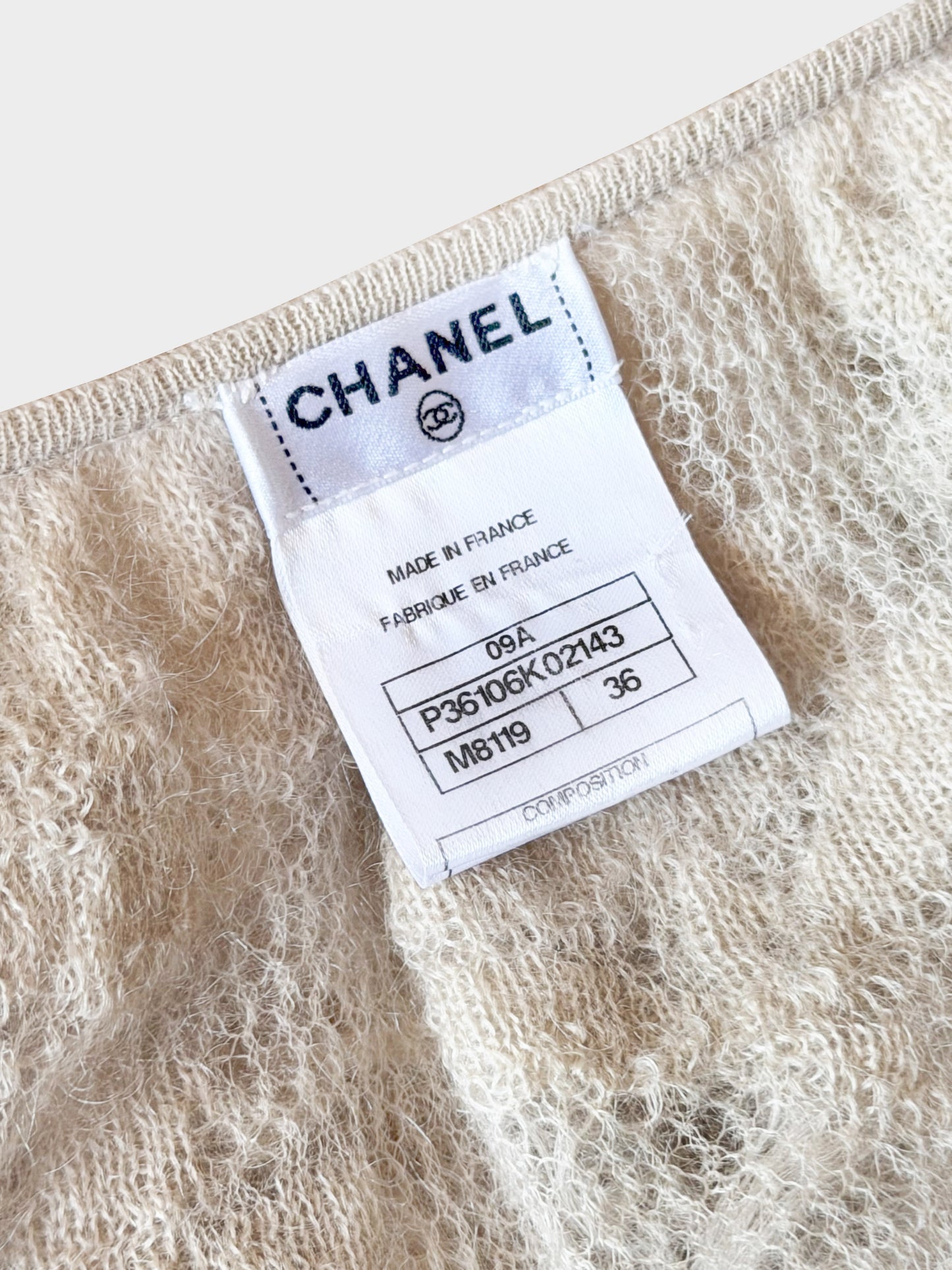 Chanel by Karl Lagerfeld FW 2009 Gossamer Mohair Knit Ruffled Sleeve Fantasy Evening Jacket with Pink Bow