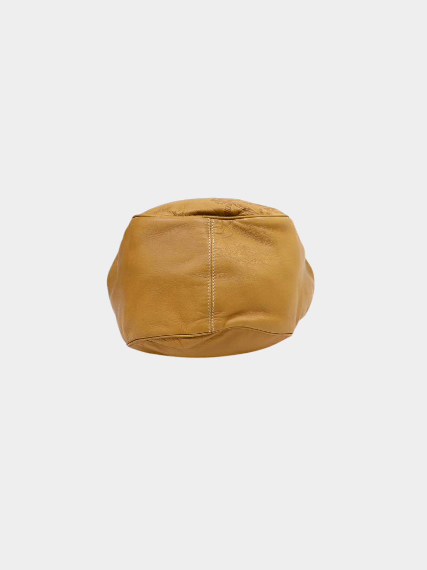 Loewe 2000s Beige Nappa Leather Anagram Shoulder Bag