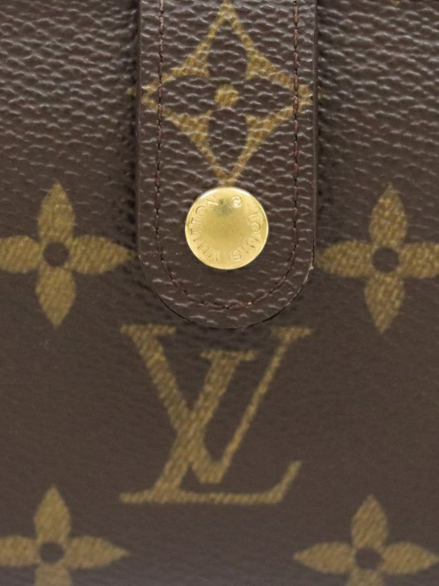 Louis Vuitton 2004 Brown Monogram Porte Monnaie Viennois Wallet
