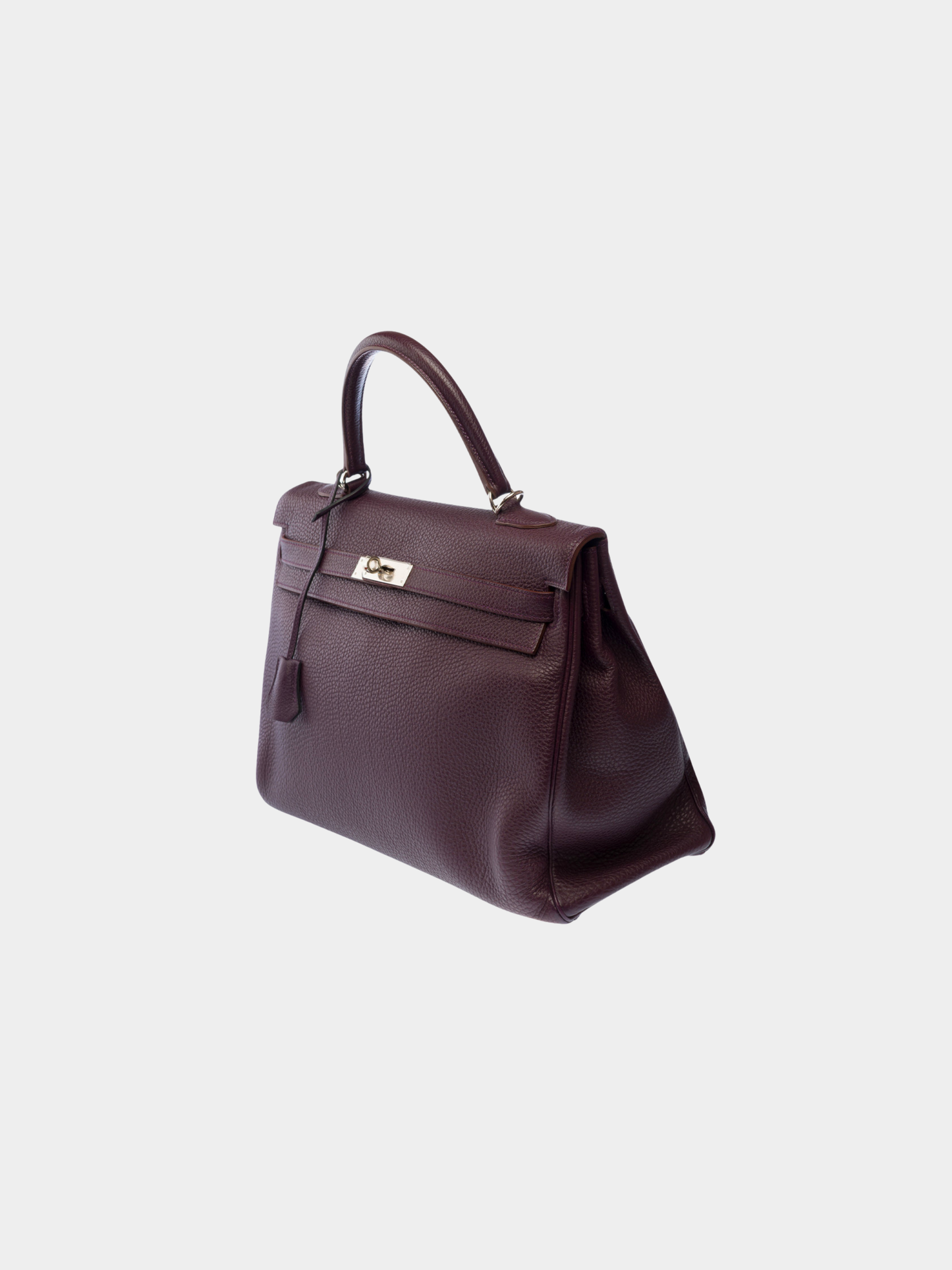 Hermes 2010s Violet Leather Kelly 35 Bag