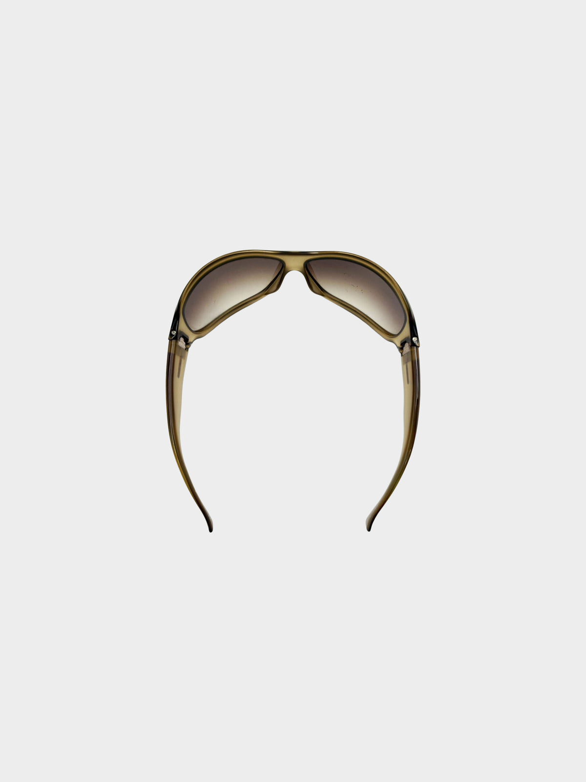 Gucci 2001 Khaki Brown Optyl Acetate Sunglasses
