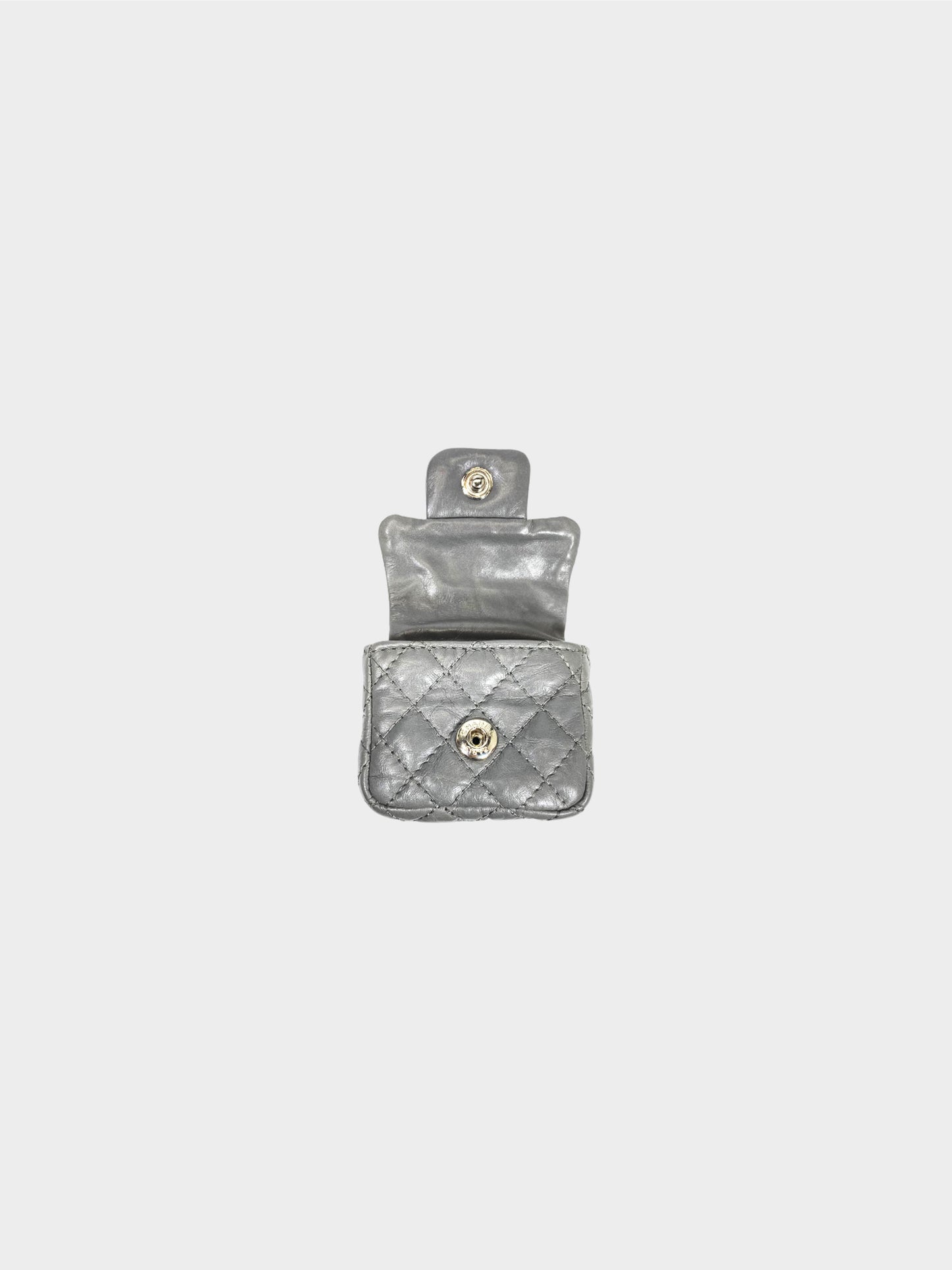 Chanel Pre-Fall 2008 Rare Grey Quilted Leather Pumps