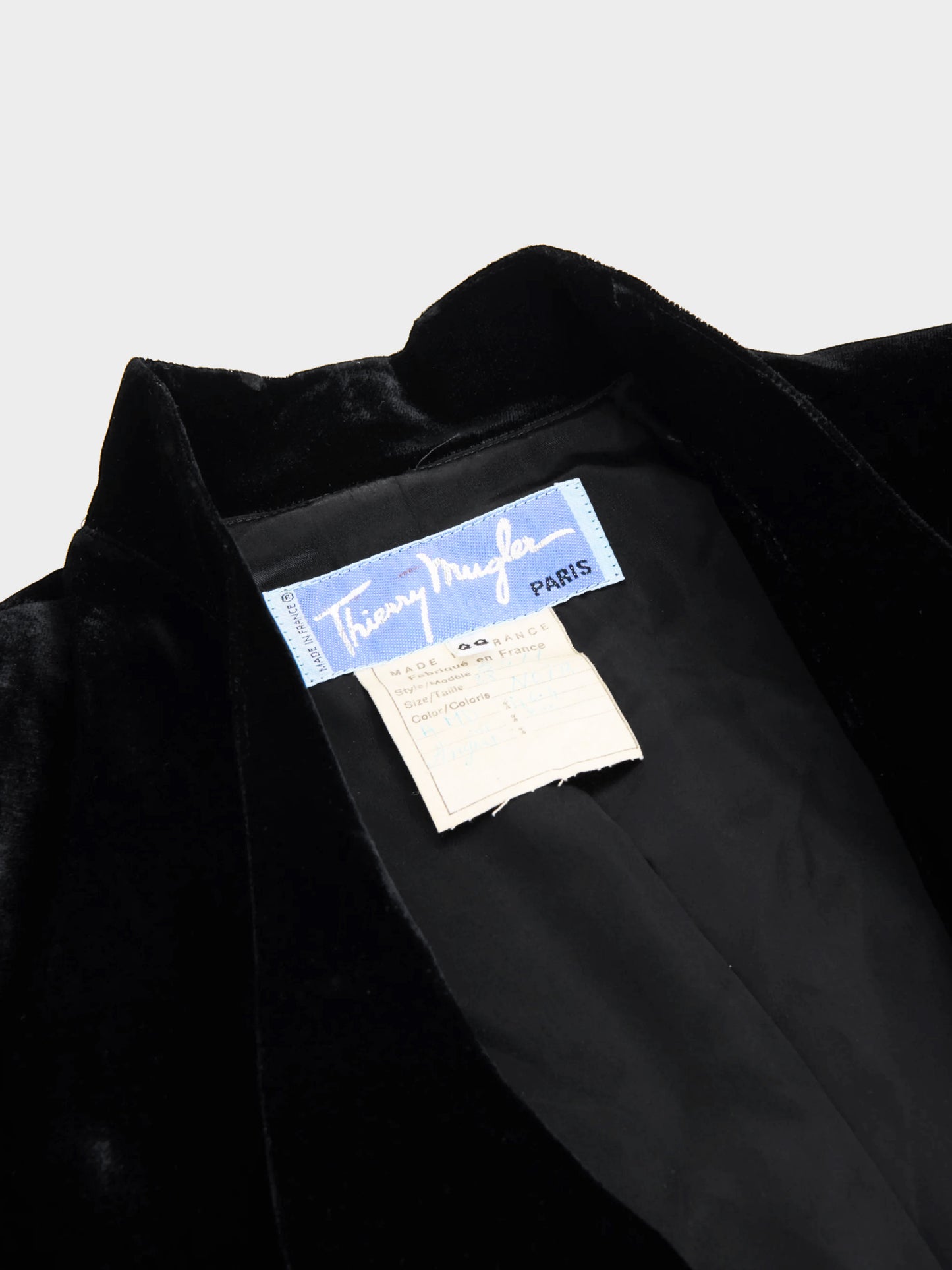 Thierry Mugler FW 1987-1988 Black Velvet Blazer