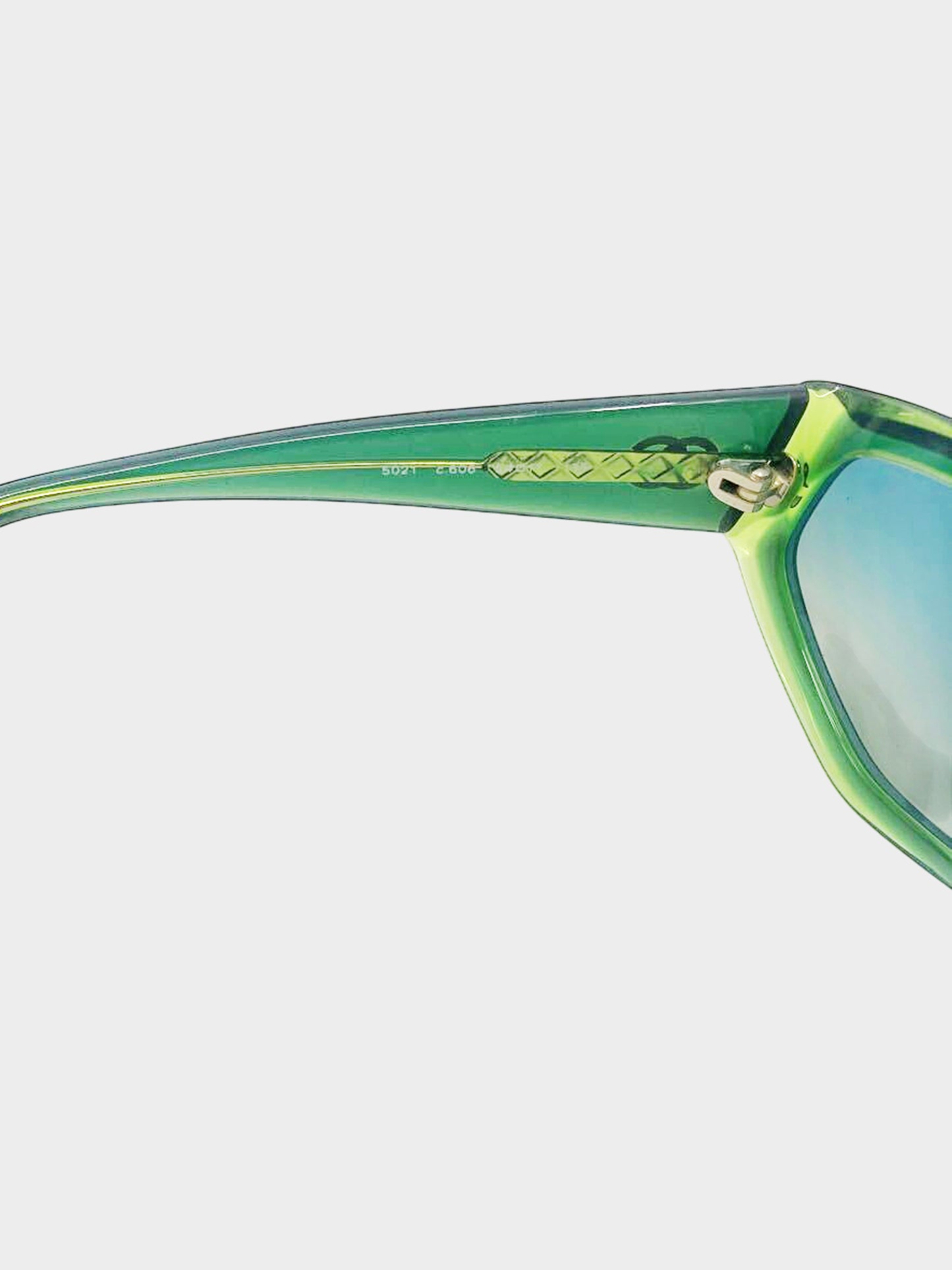Chanel 2000s Blue and Green 5021 Sunglasses