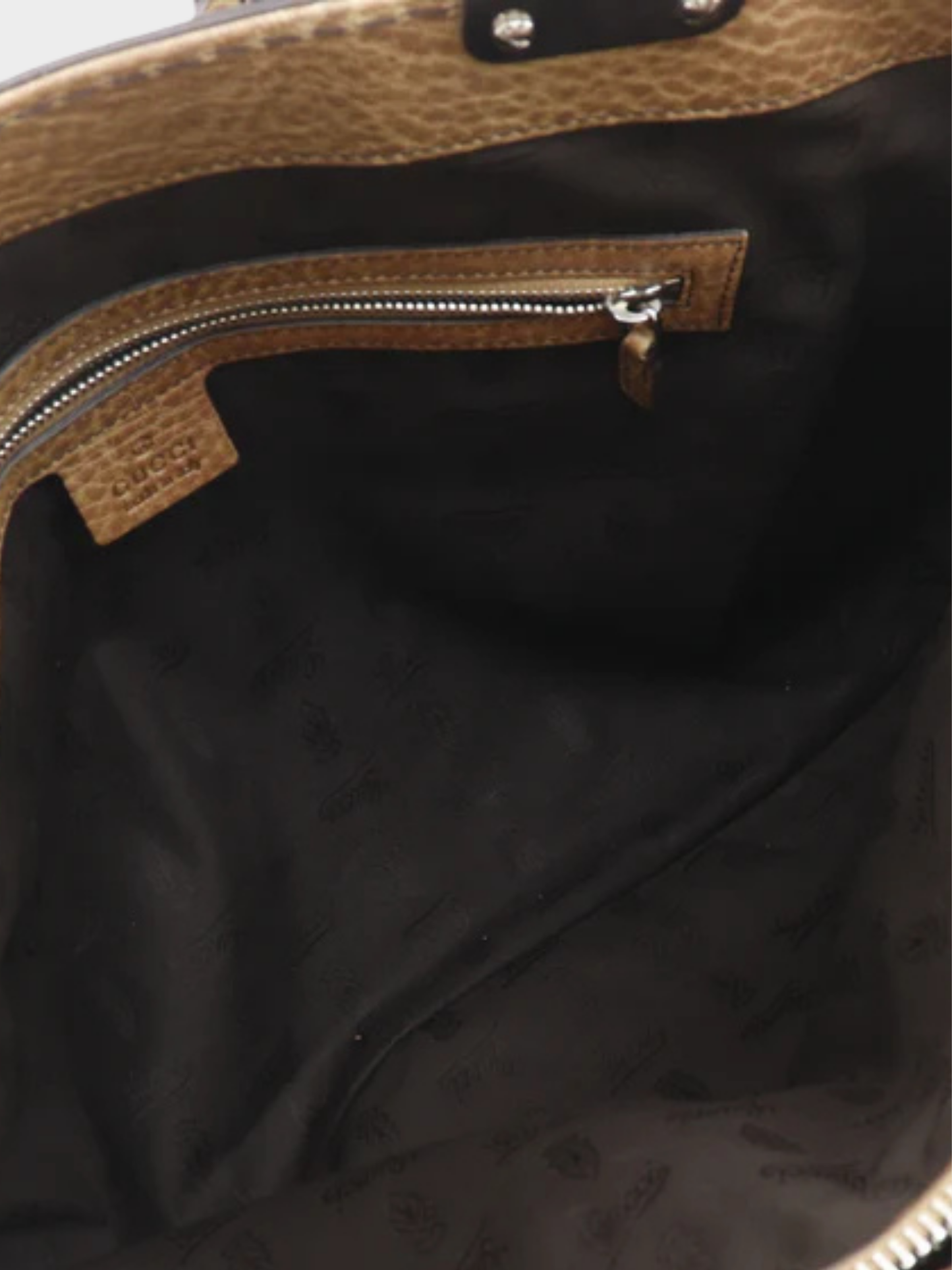 Gucci 2000s Brown GG Bamboo Bar Leather Tote Bag