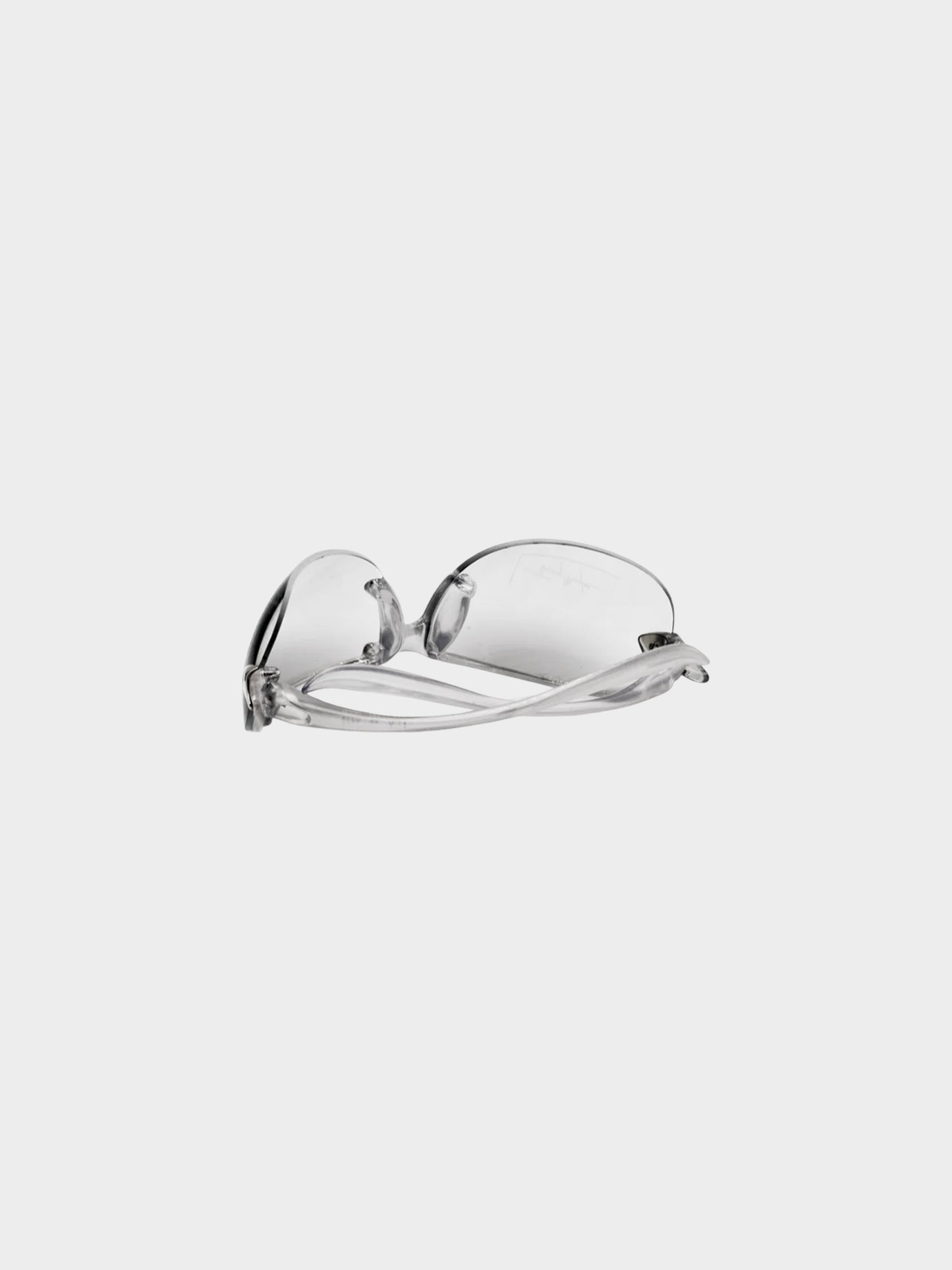 Thierry Mugler FW 2001 Grey Acetate Sunglasses