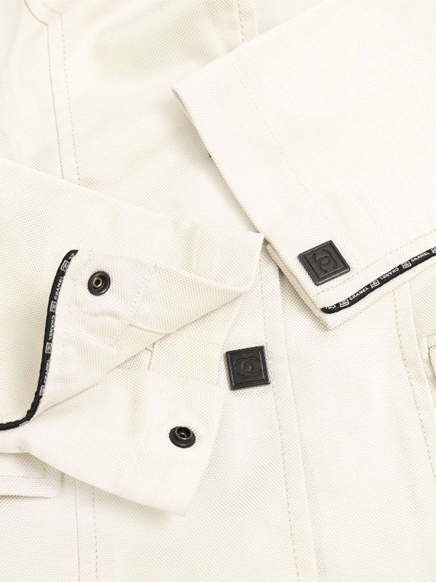 Chanel SS 2004 Off White Single Breasted Jacket