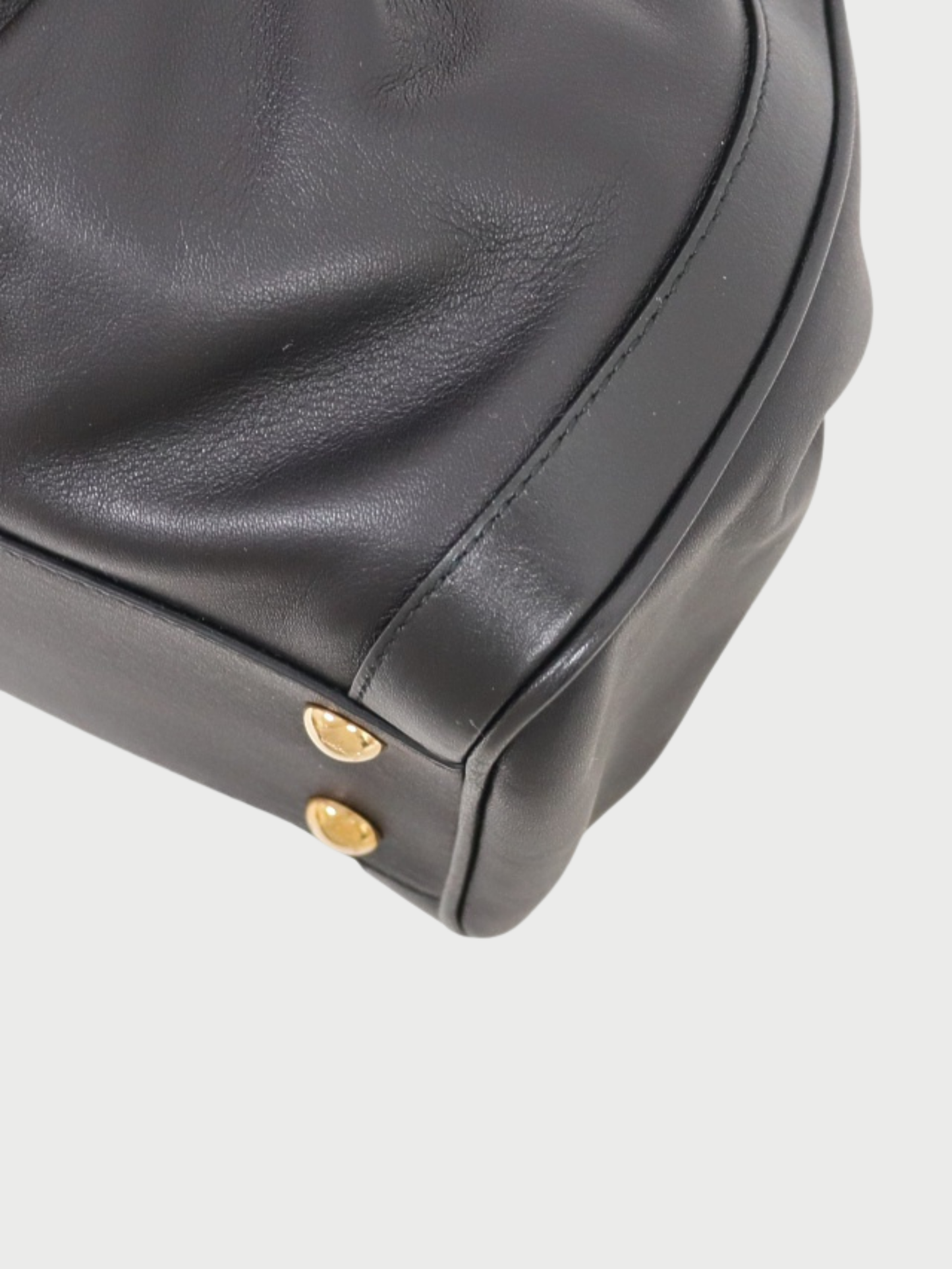 Salvatore Ferragamo 2000s Black Leather Gancini Hardware 2Way Bag