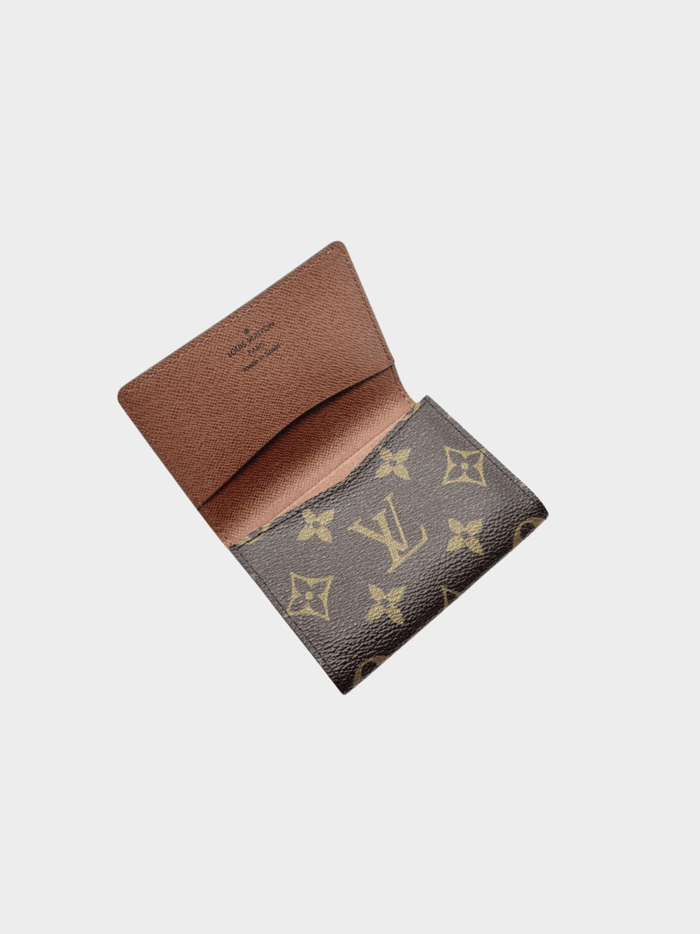 Louis Vuitton 1990s Brown Monogram Canvas Card Holder