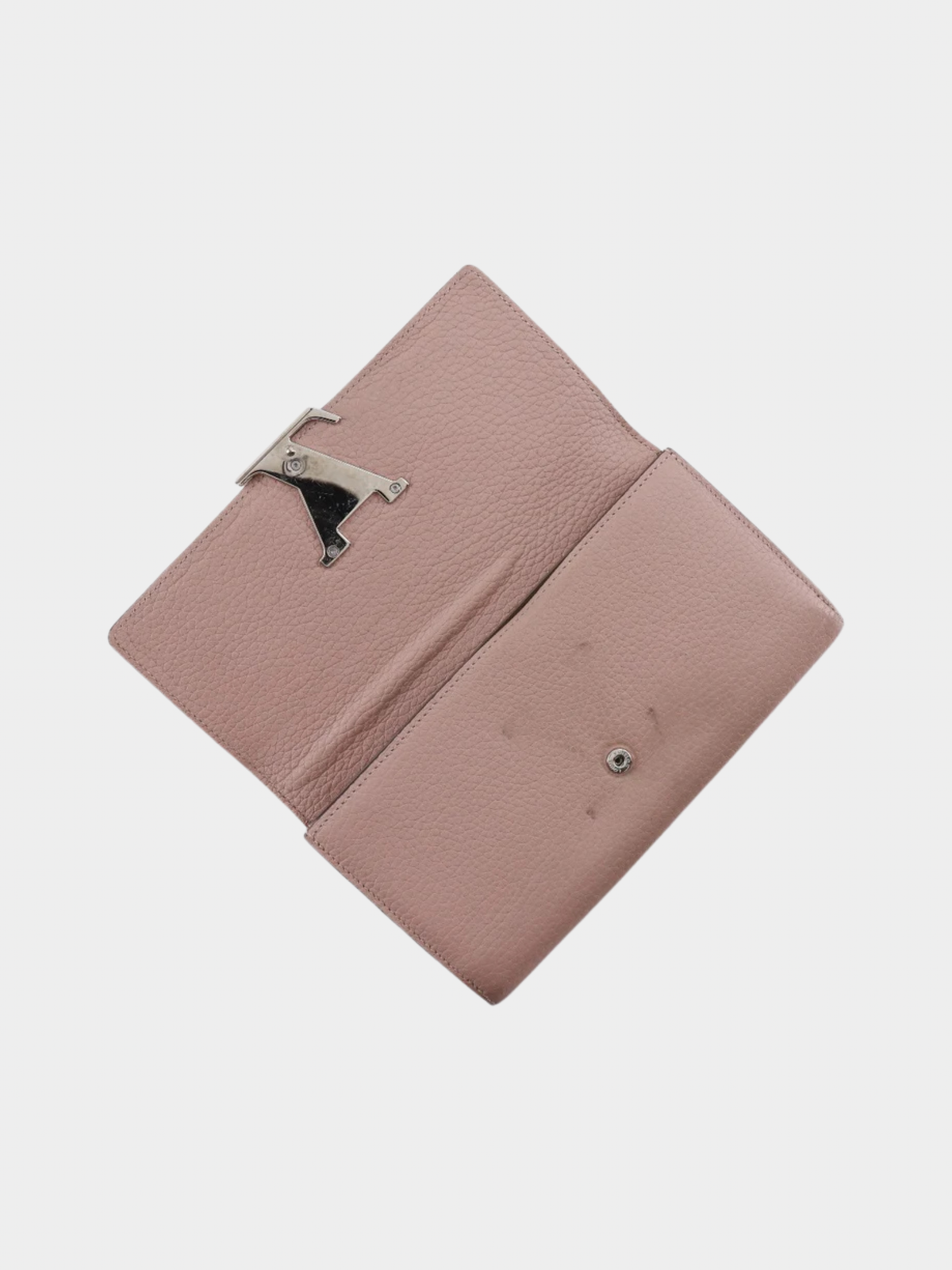 Louis Vuitton 2010s Magnolia Taurillon Clemence Capucines Wallet