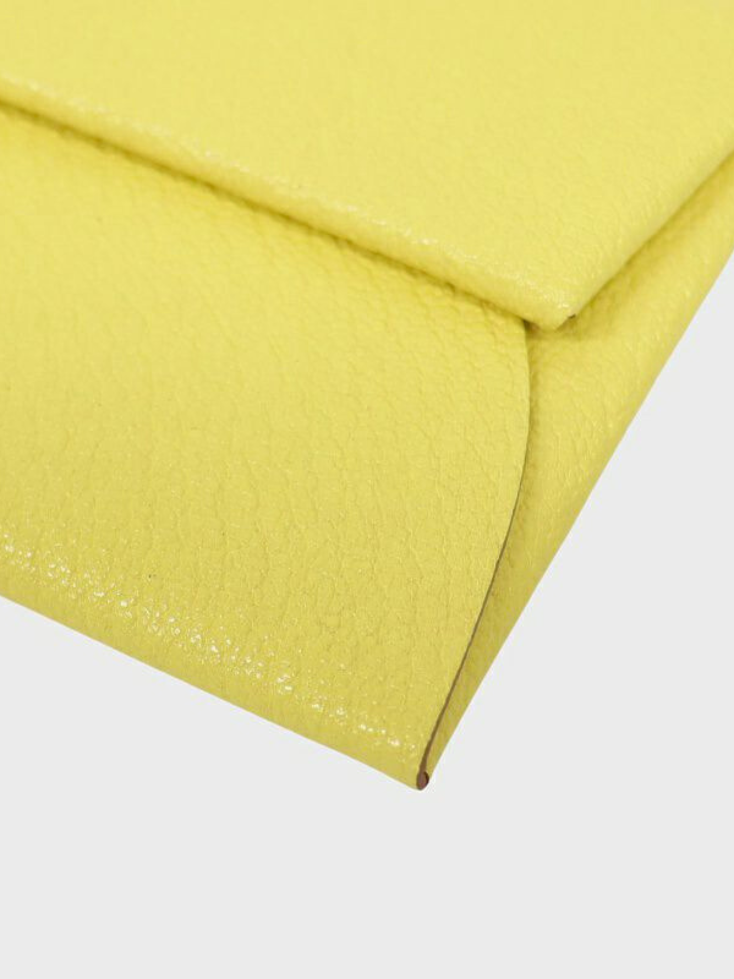 Hermès 2000s Yellow Bastia Chevre Coin Case