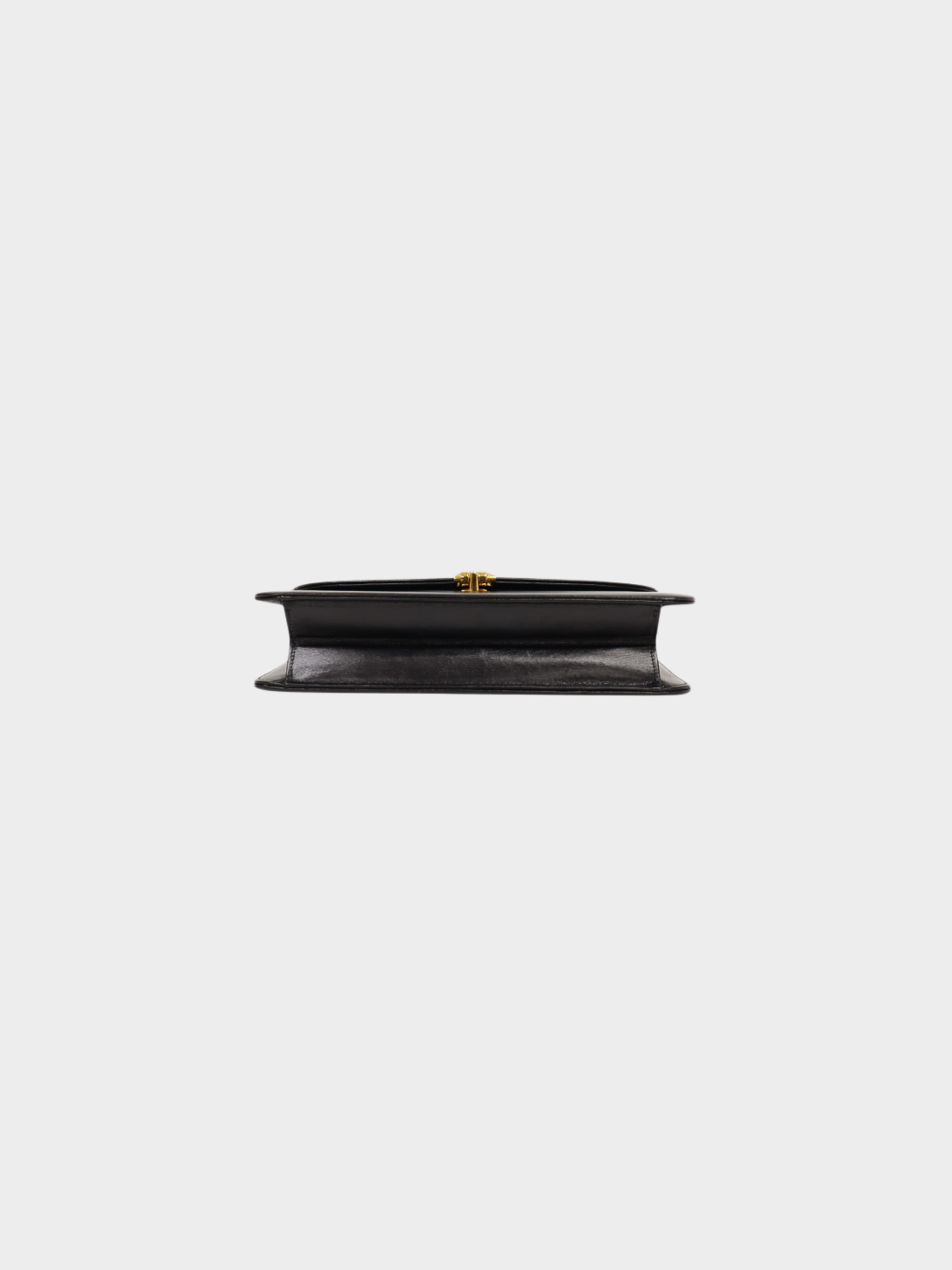 Christian Dior 2000s Black Leather Logo Chain Shoulder Bag