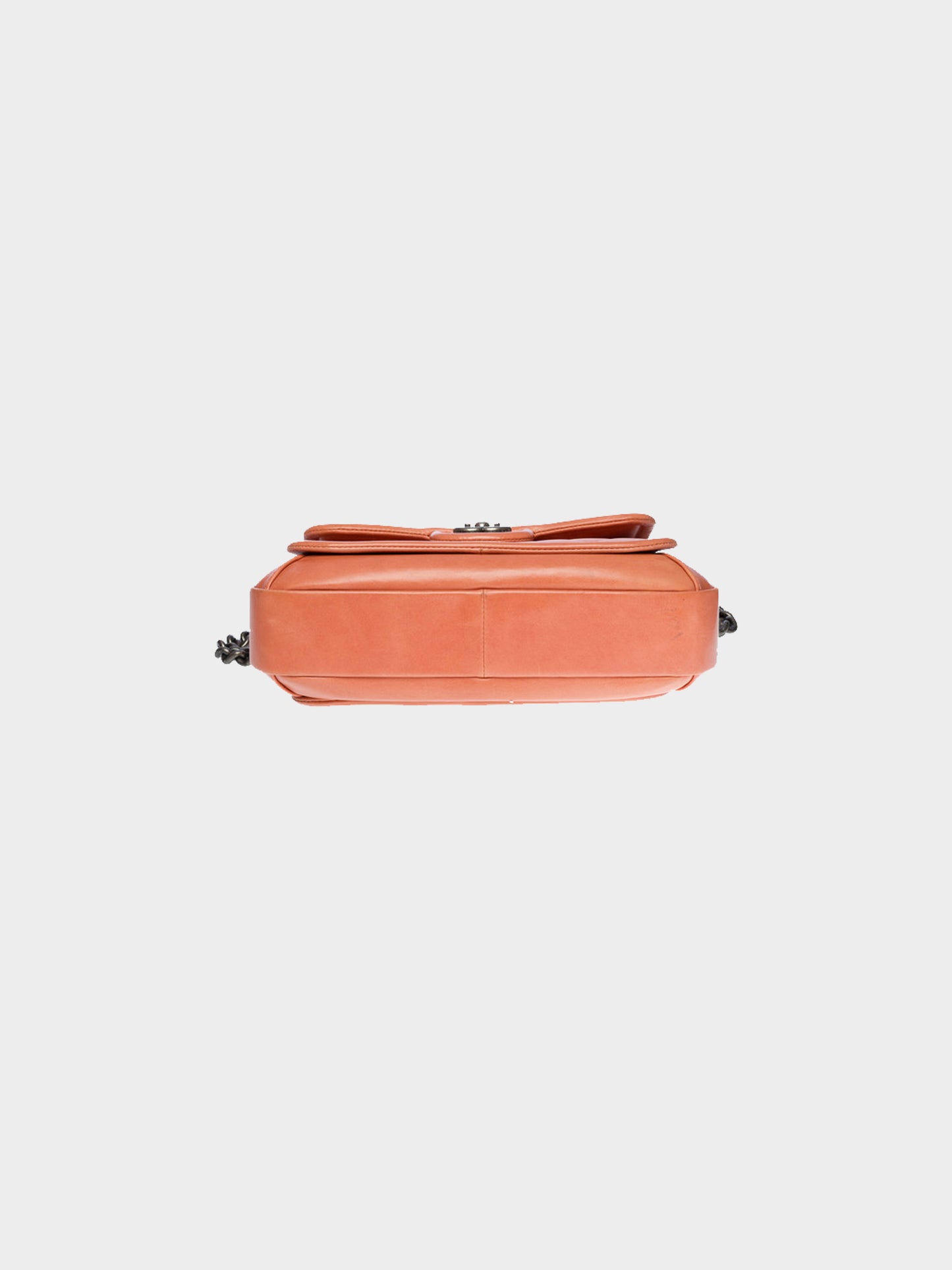 Chanel 2015 Pink Lambskin Prestige Top Handle Flap Bag
