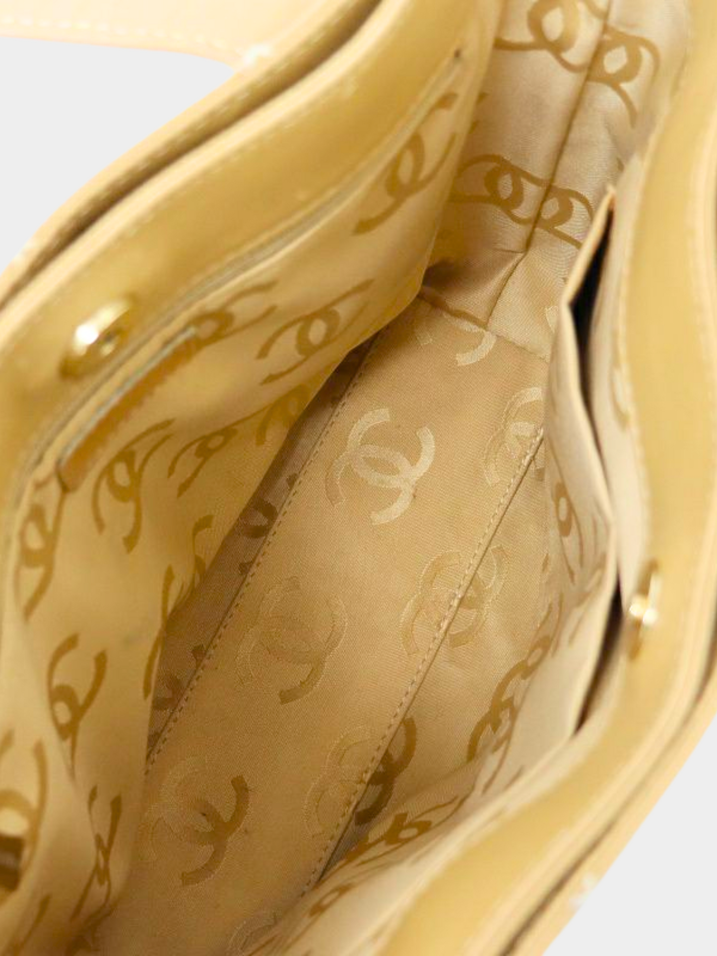 Chanel 2001 Beige Wild Stitch Tote Handbag