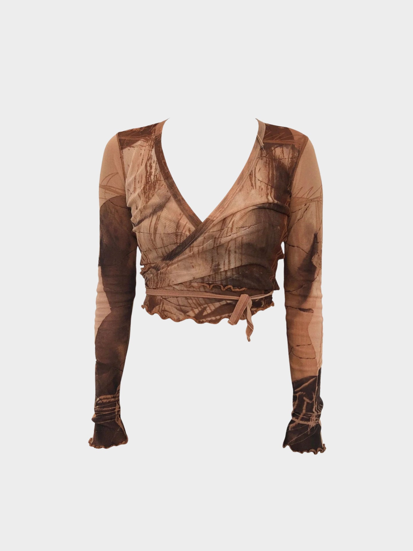 Jean Paul Gaultier Soleil 2000s Mesh Wrap