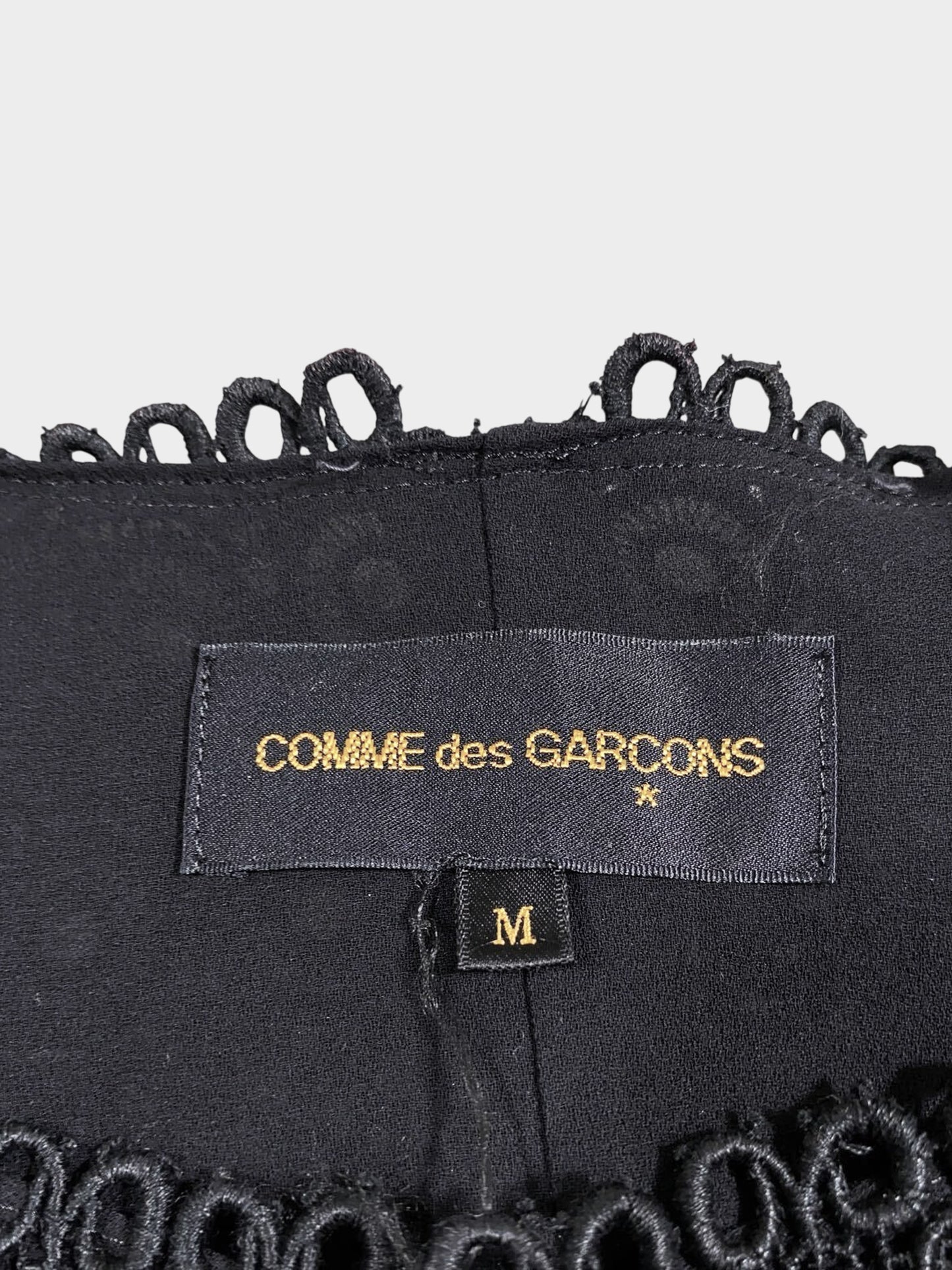 Comme des Garçons 1990s Rare Archival Black Lace Jacket