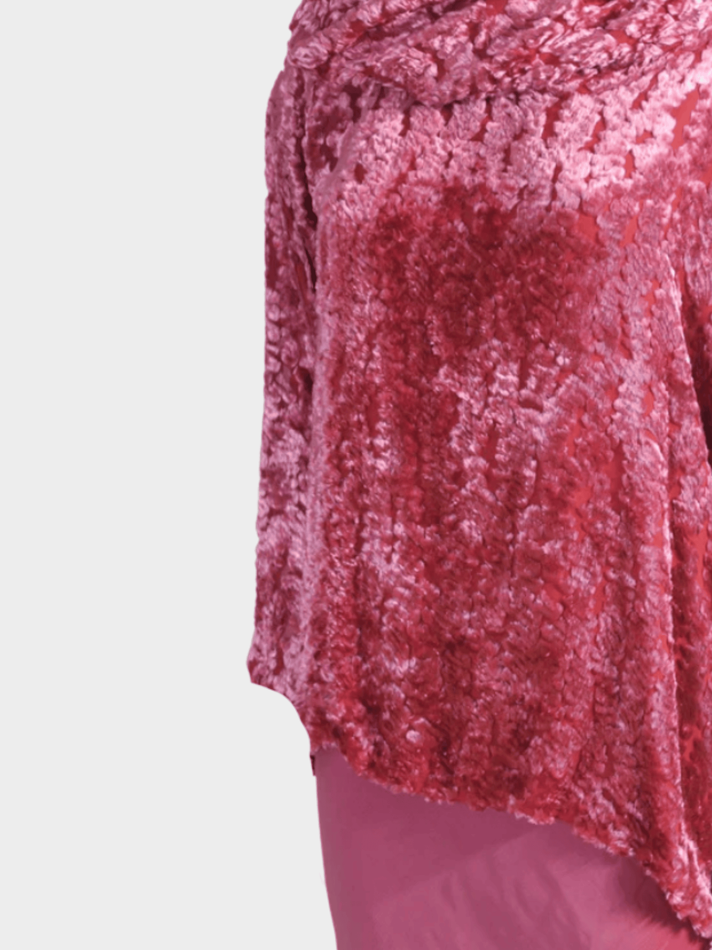 Christian Dior FW 2000 Boutique Pink Flocked Top and Gradient Skirt