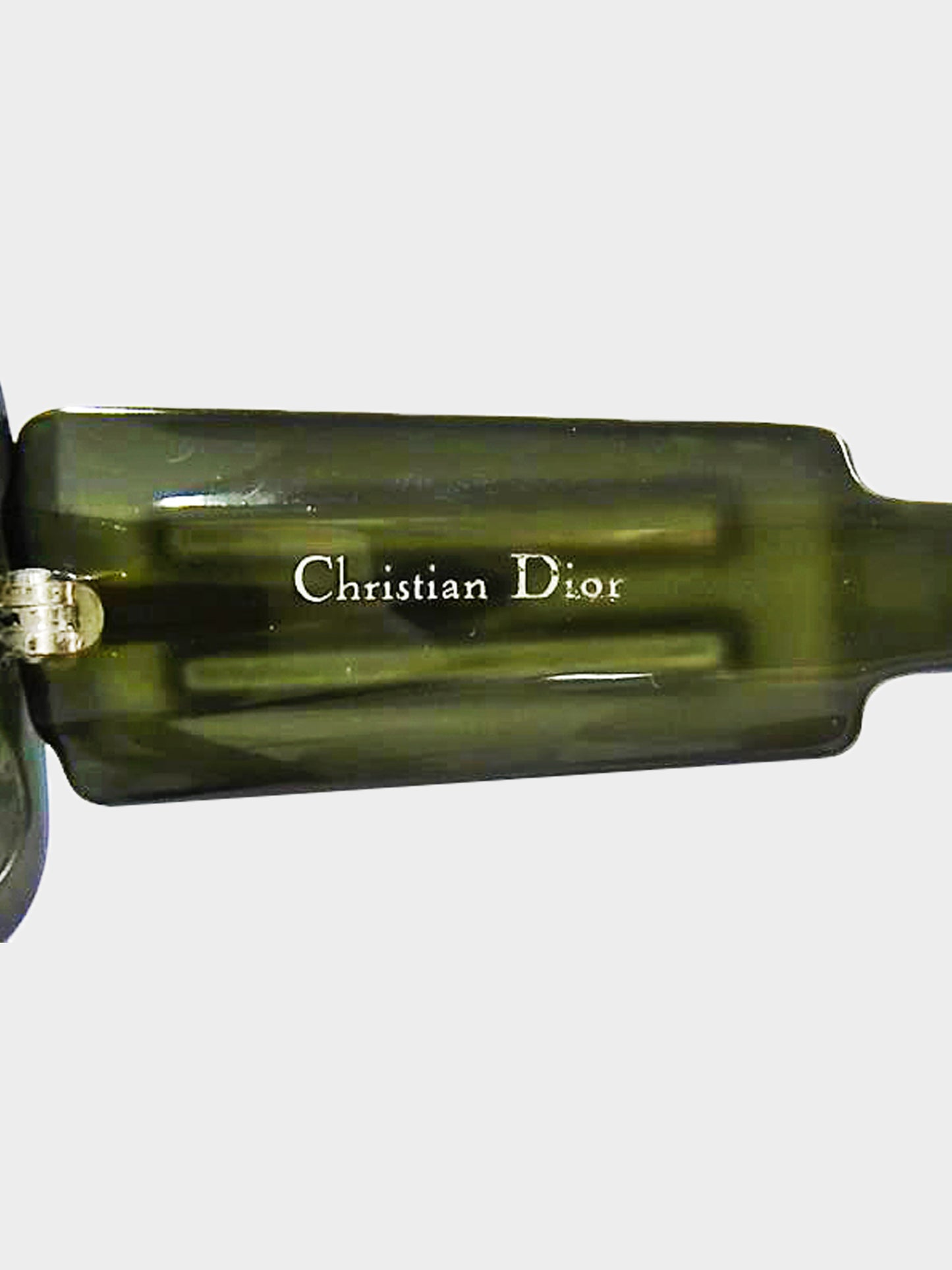 Christian Dior 1970s Gradient Green Optyl Oversized Sunglasses