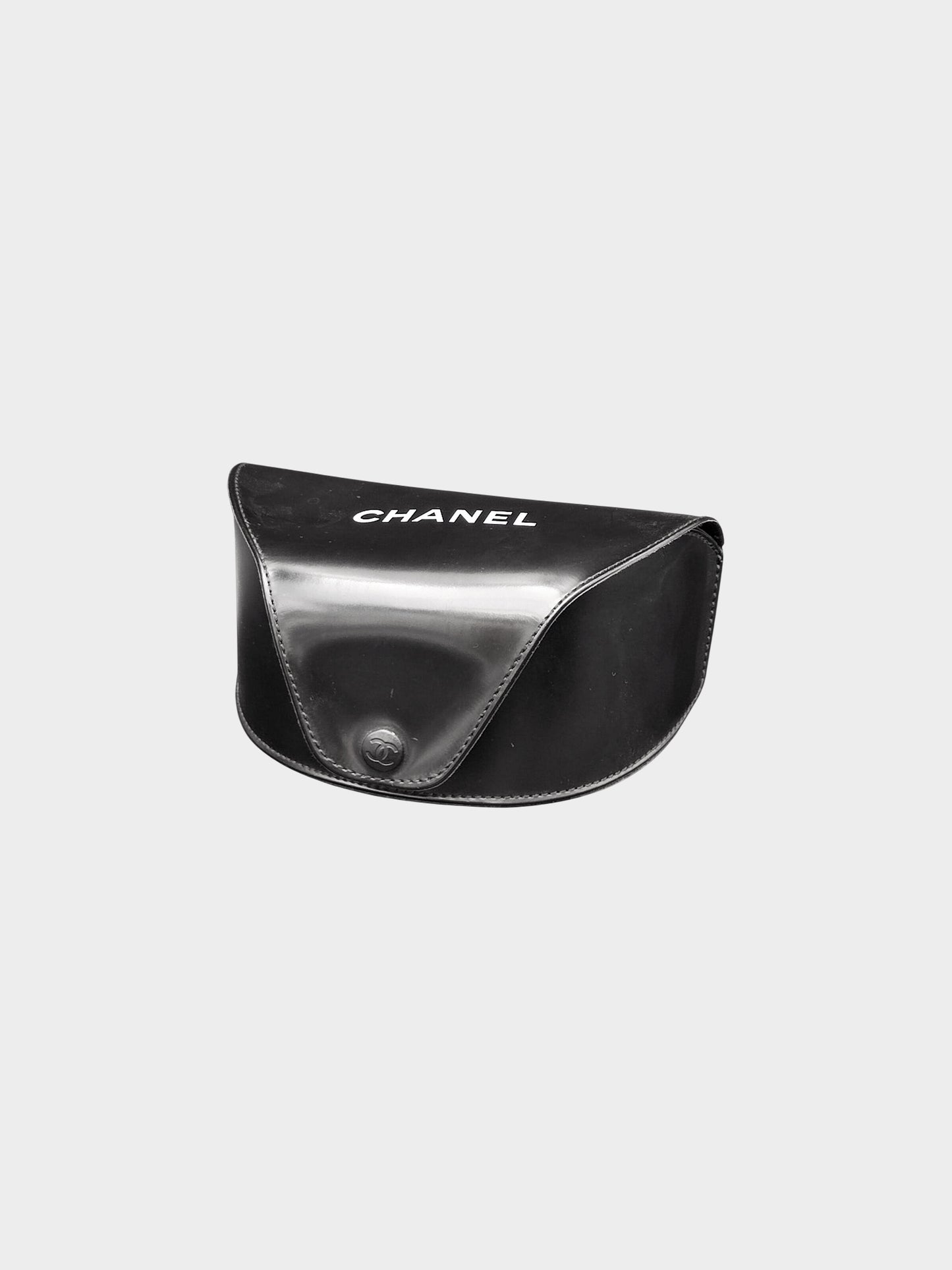 Chanel FW 2008 Black 5085 Wraparound Shield Sunglasses
