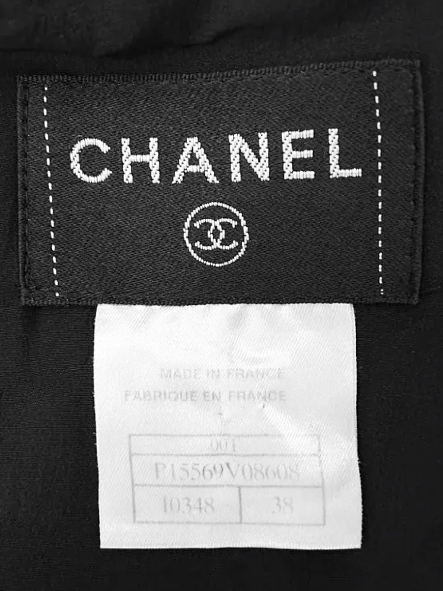 Chanel 2000 Black Silk Floral Print Quilted and Pleated  Dress