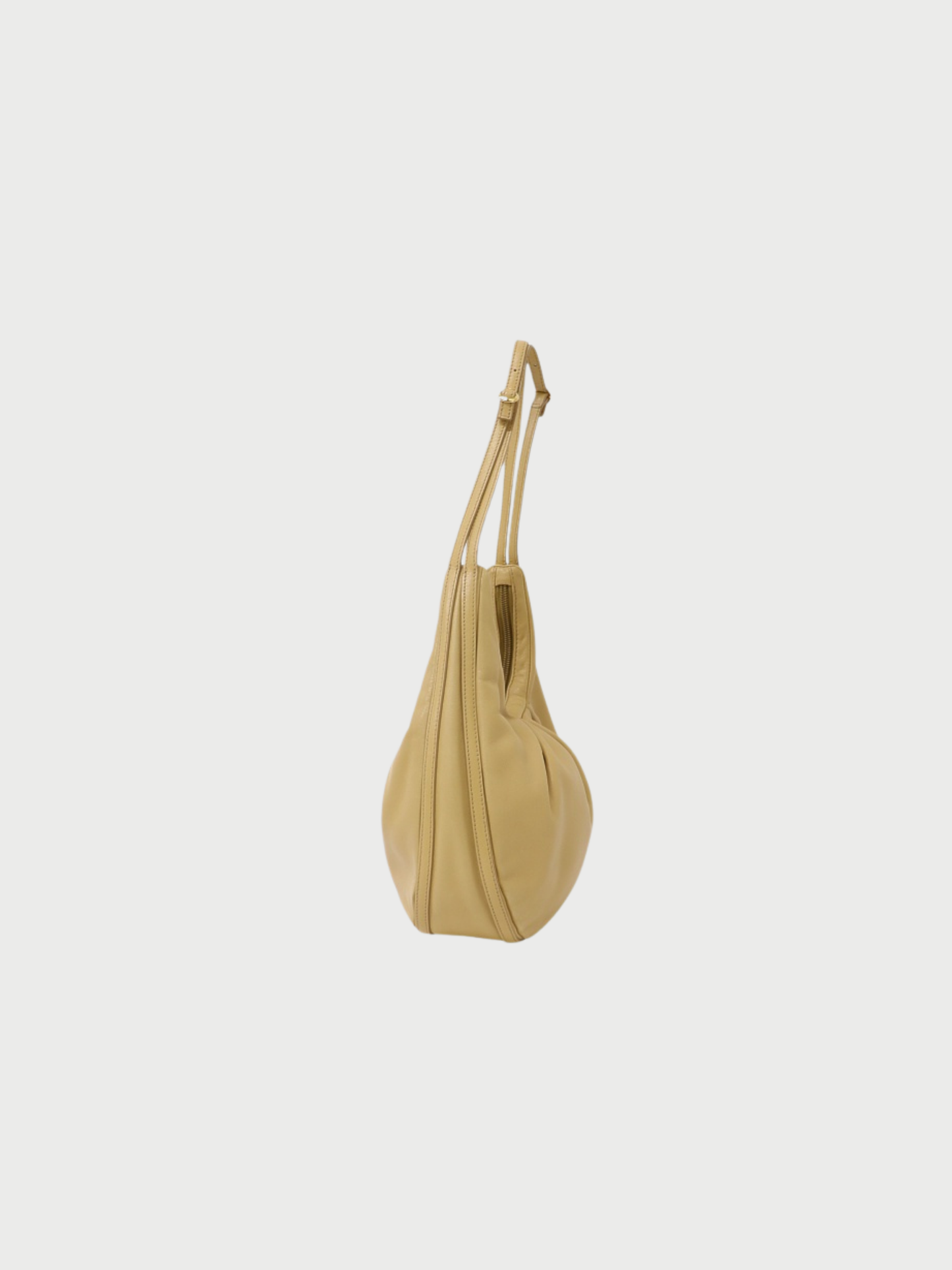 Loewe 2000s Beige Leather Anagram Shoulder Bag