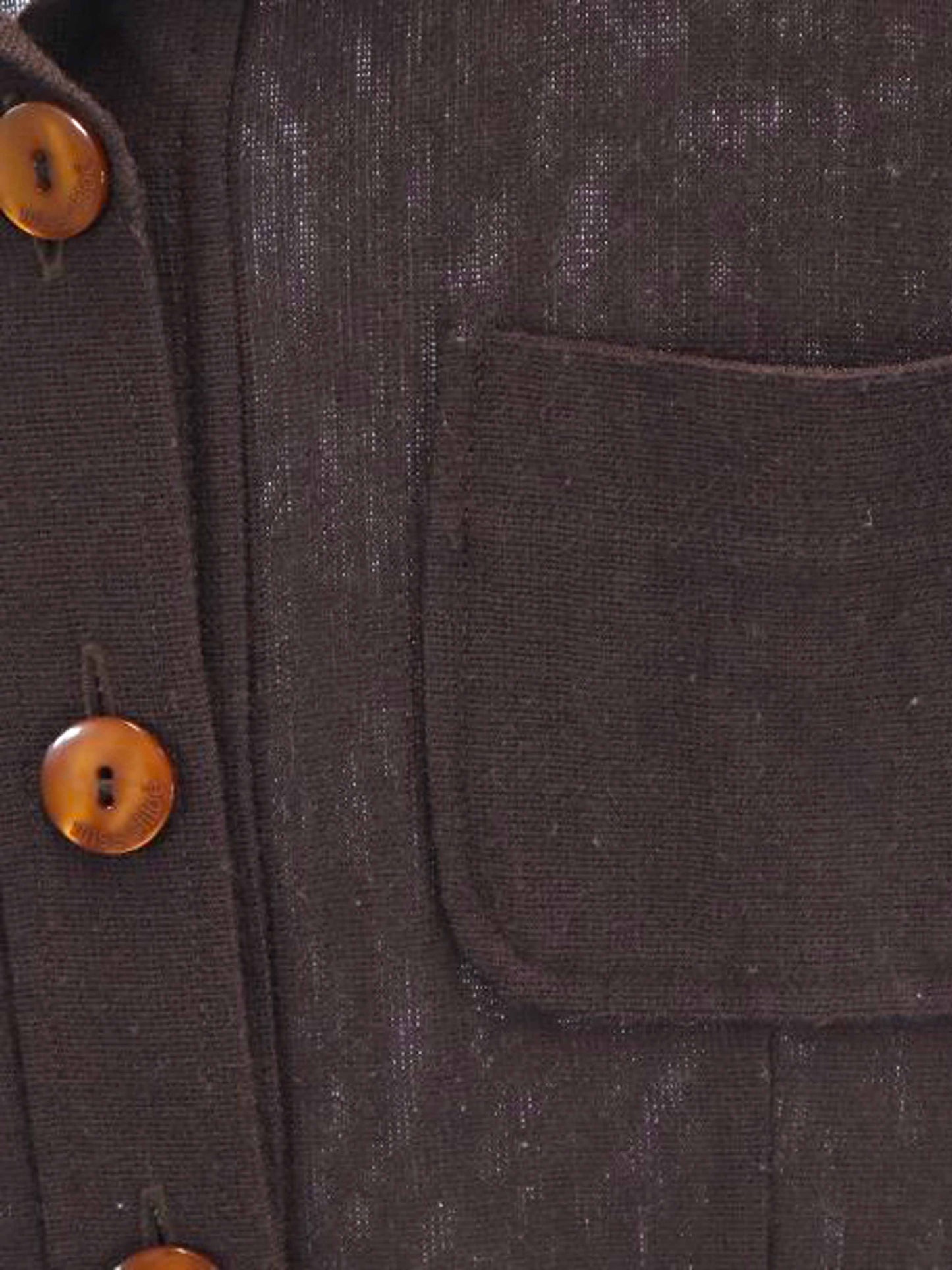 Chloé 2000s Brown Wool-blend Button-down Long Sleeve Dress