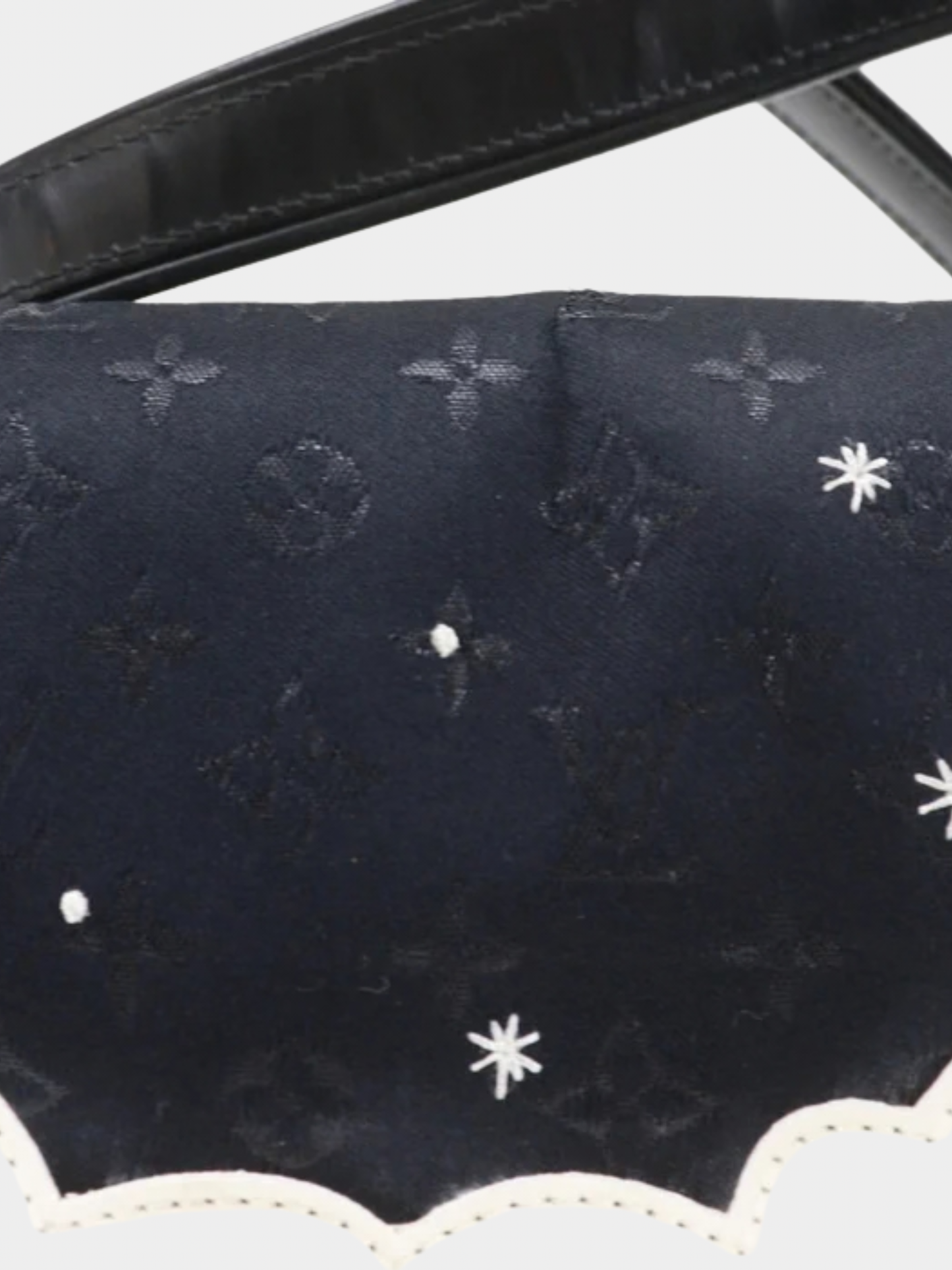 Louis Vuitton 2002 Black Monogram Satin Vernis Musette Shoulder Bag