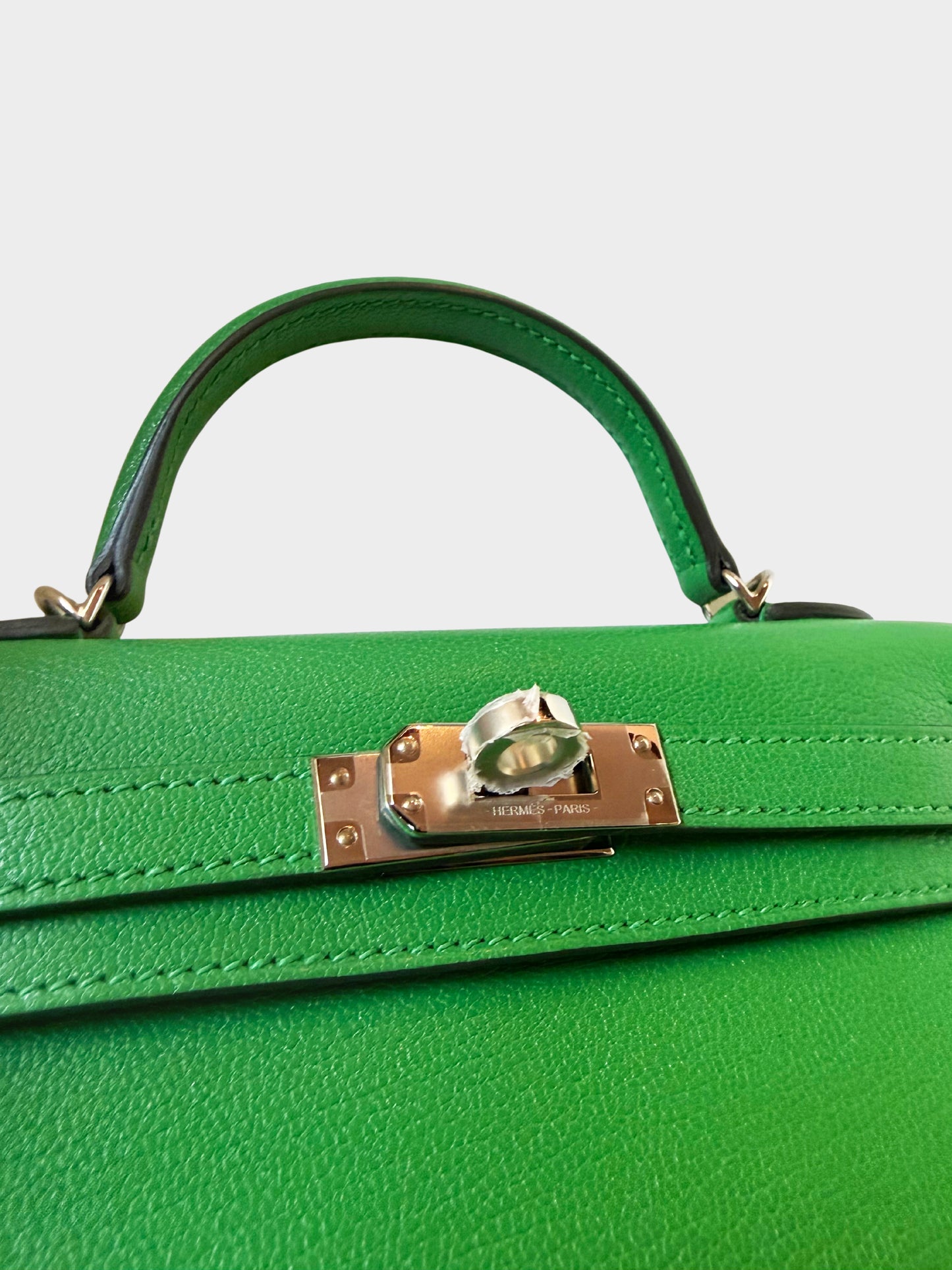 Hermès 2024 Bambou Chèvre Kelly 20 Sellier PHW