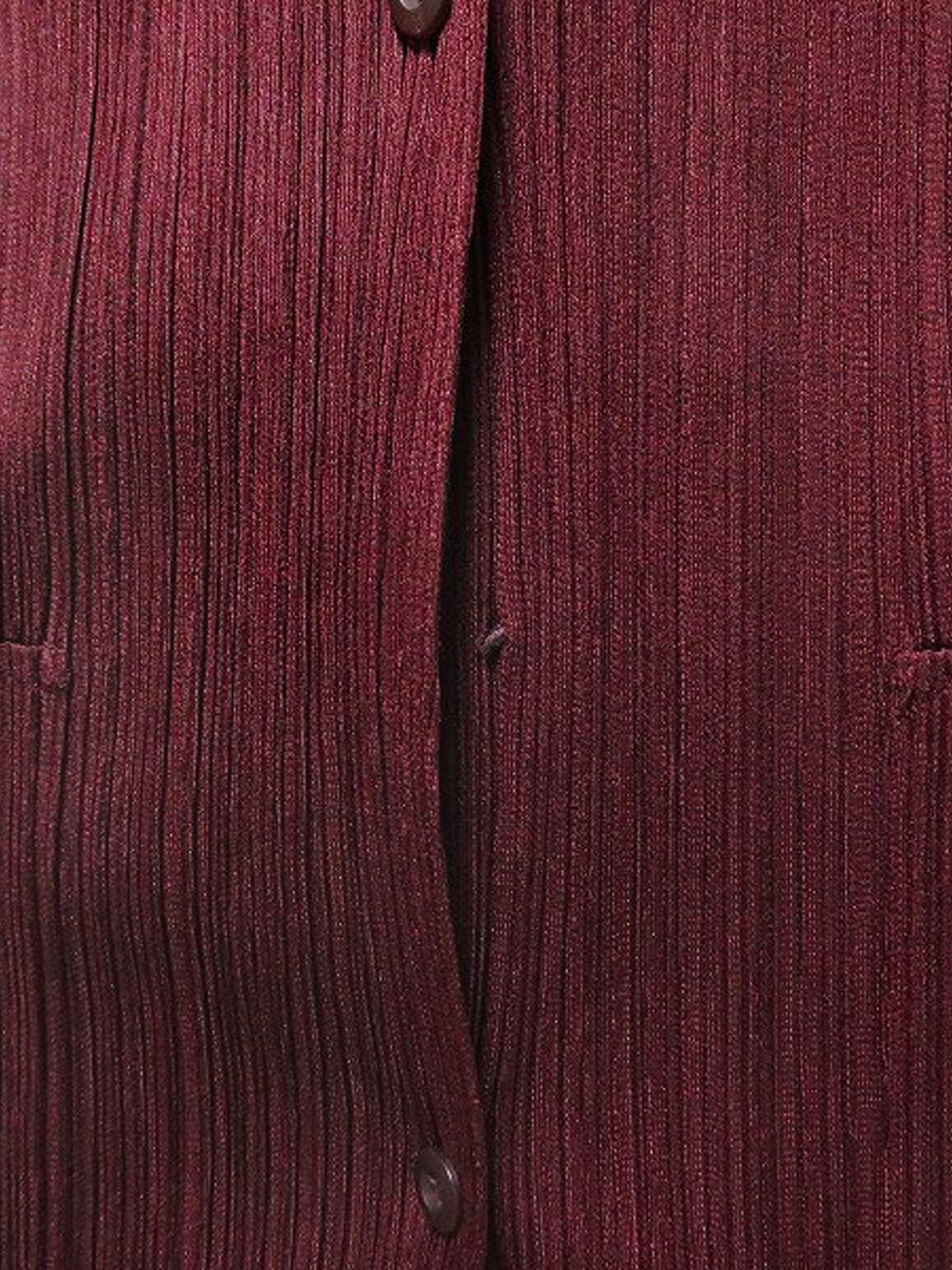 Issey Miyake Pleats Please AW 2009 Maroon Pleated Top and Skirt Set
