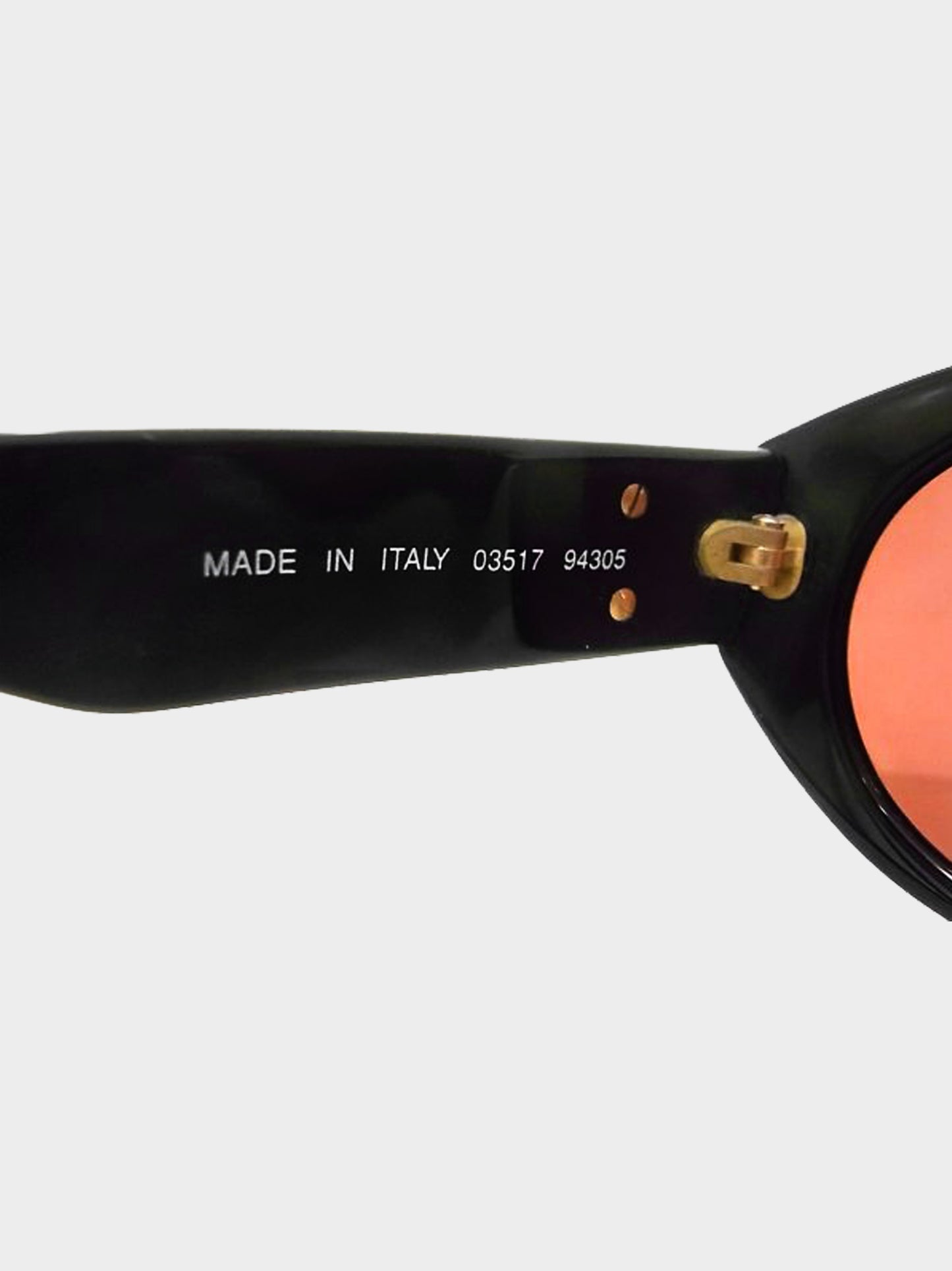 Chanel 1990s Black and Brown CC Round Sunglasses