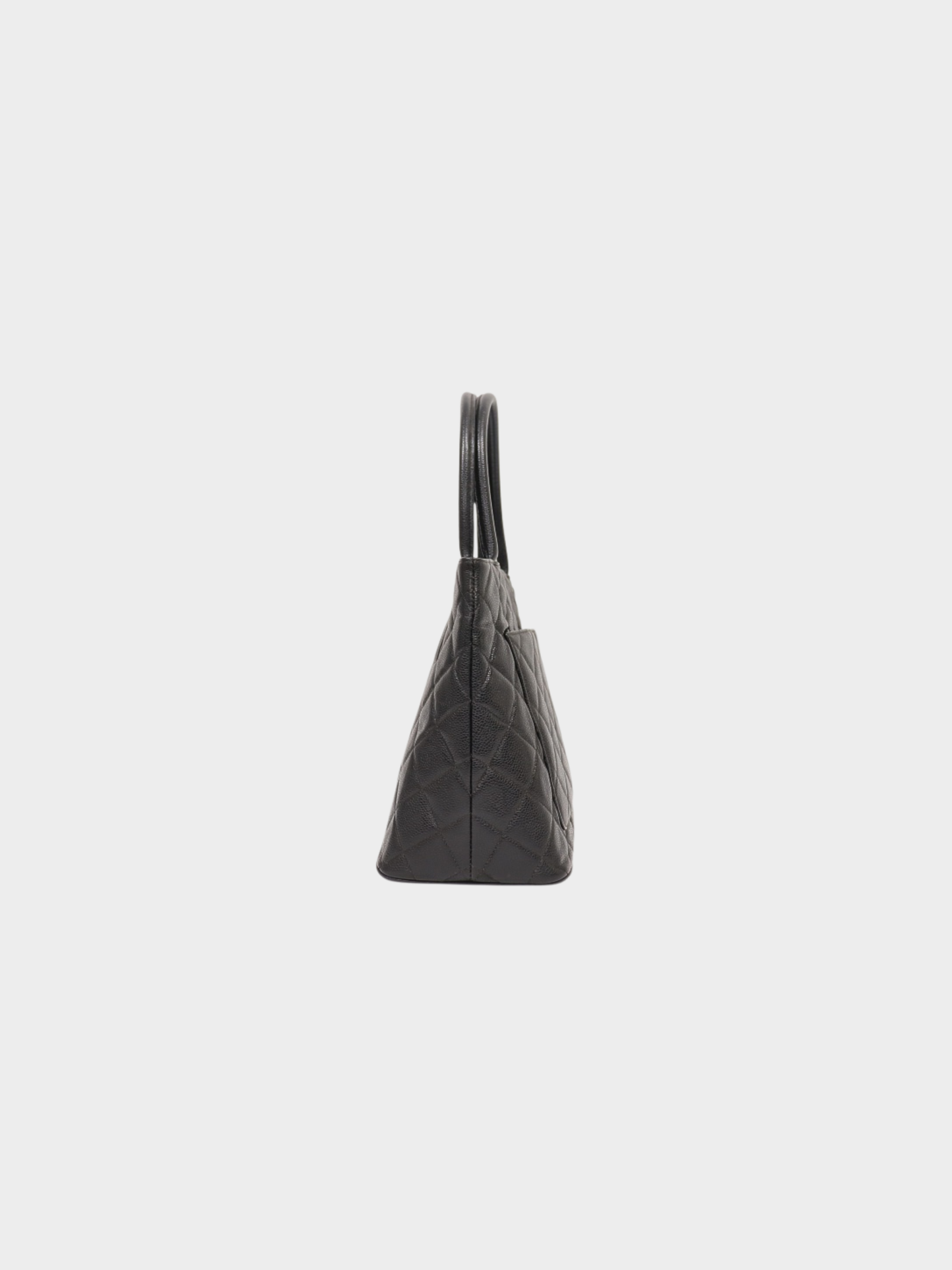 Chanel 2003 Black Caviar Leather Tote Bag