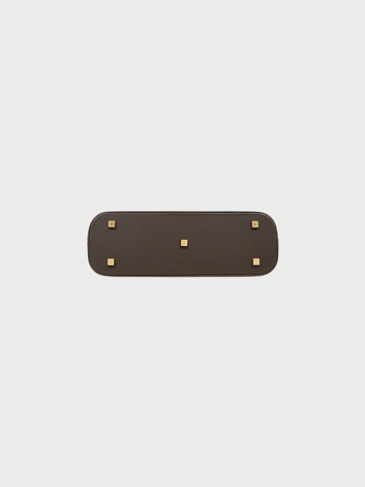 Louis Vuitton 2001 Khaki Ivory Dark Brown Monogram Mini Alma Long Bag