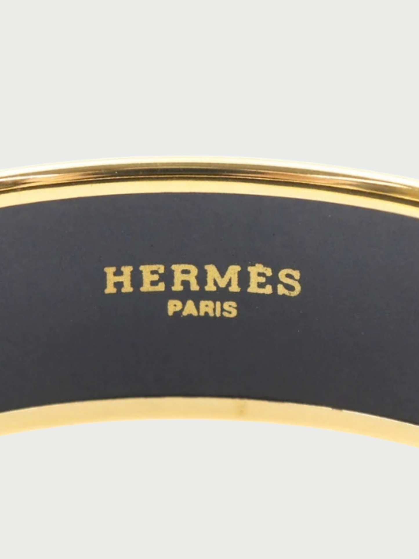 Hermès 2000s Red Gold Plated Enamel GM Bangle