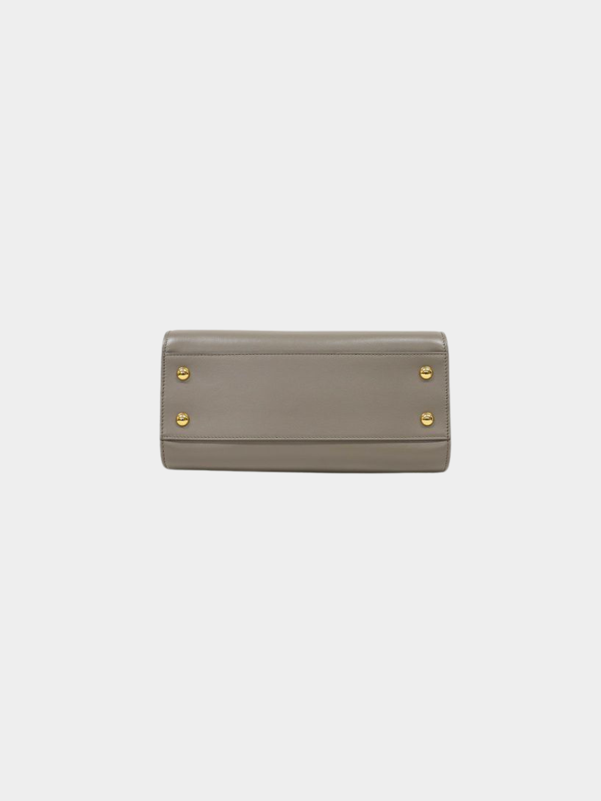 Yves Saint Laurent 2010s Gray Leather Baby Cabas Bag