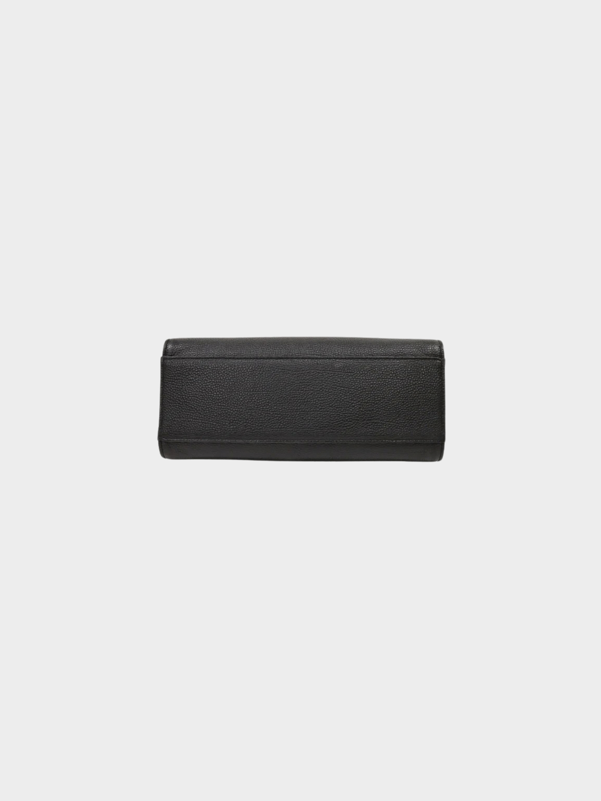Yves Saint Laurent 2000s Black Logo-Embossed Leather Handbag