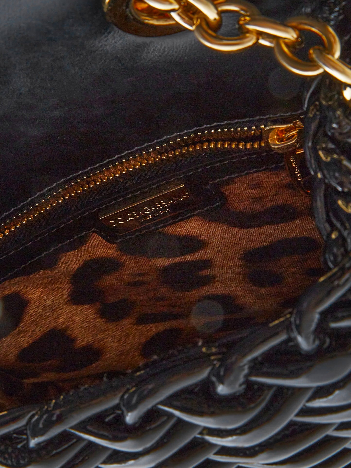 Dolce and Gabbana SS 2012 Black Wicker Handbag