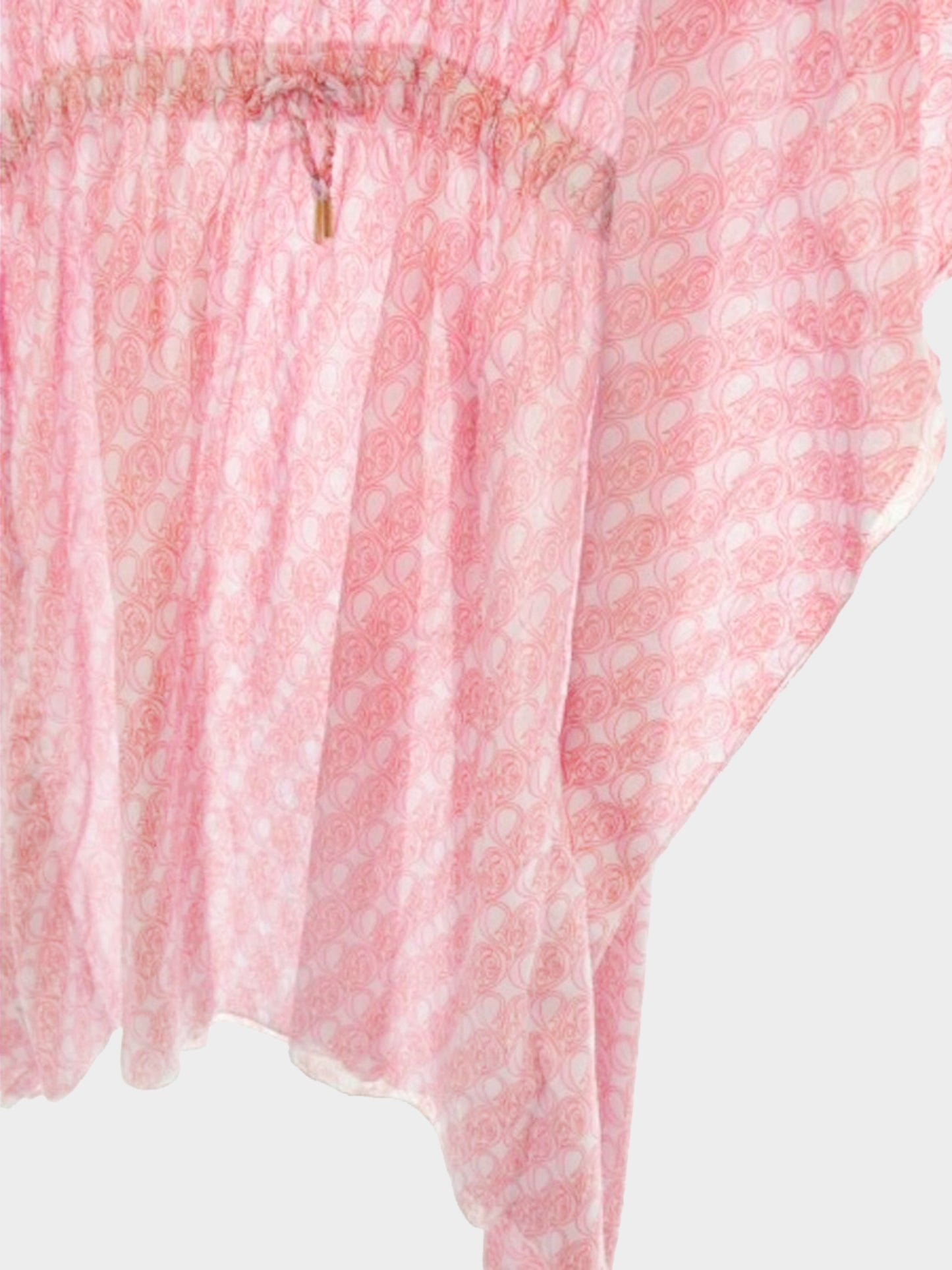 Chloé Kids 2000s Pink and White Heart Logo Pattern Print Top/Dress