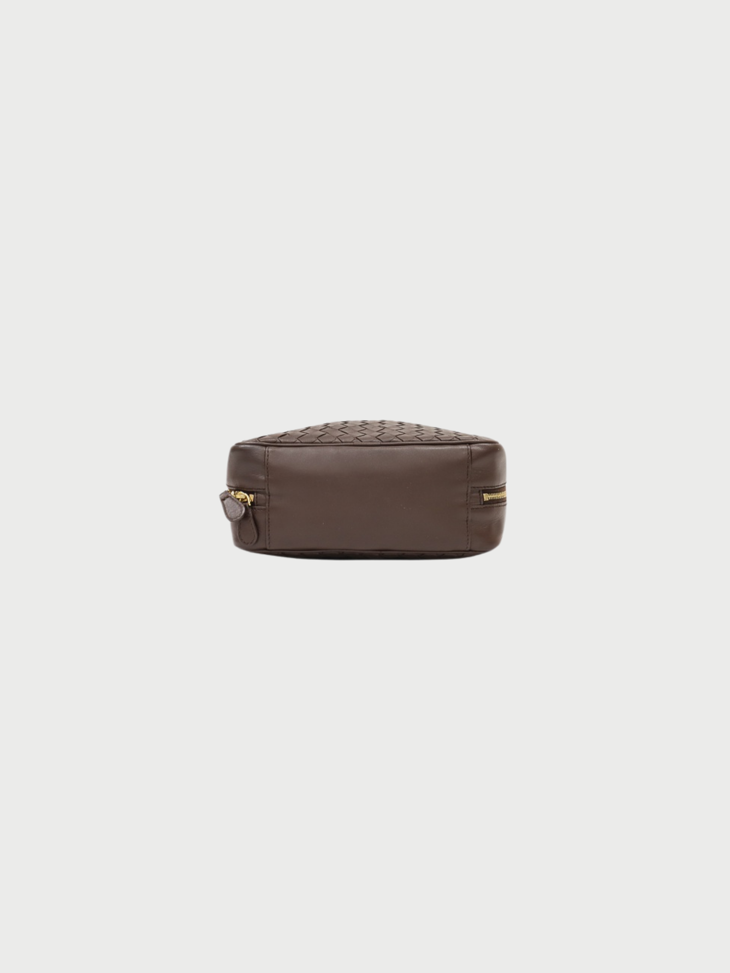 Bottega Veneta 2000s Brown Intrecciato Leather Handbag