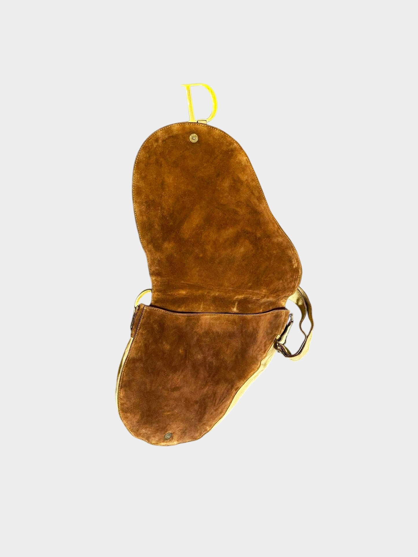 Christian Dior by John Galliano 2002 Limited Edition Pony Hair and Suede Messenger Saddle Bag