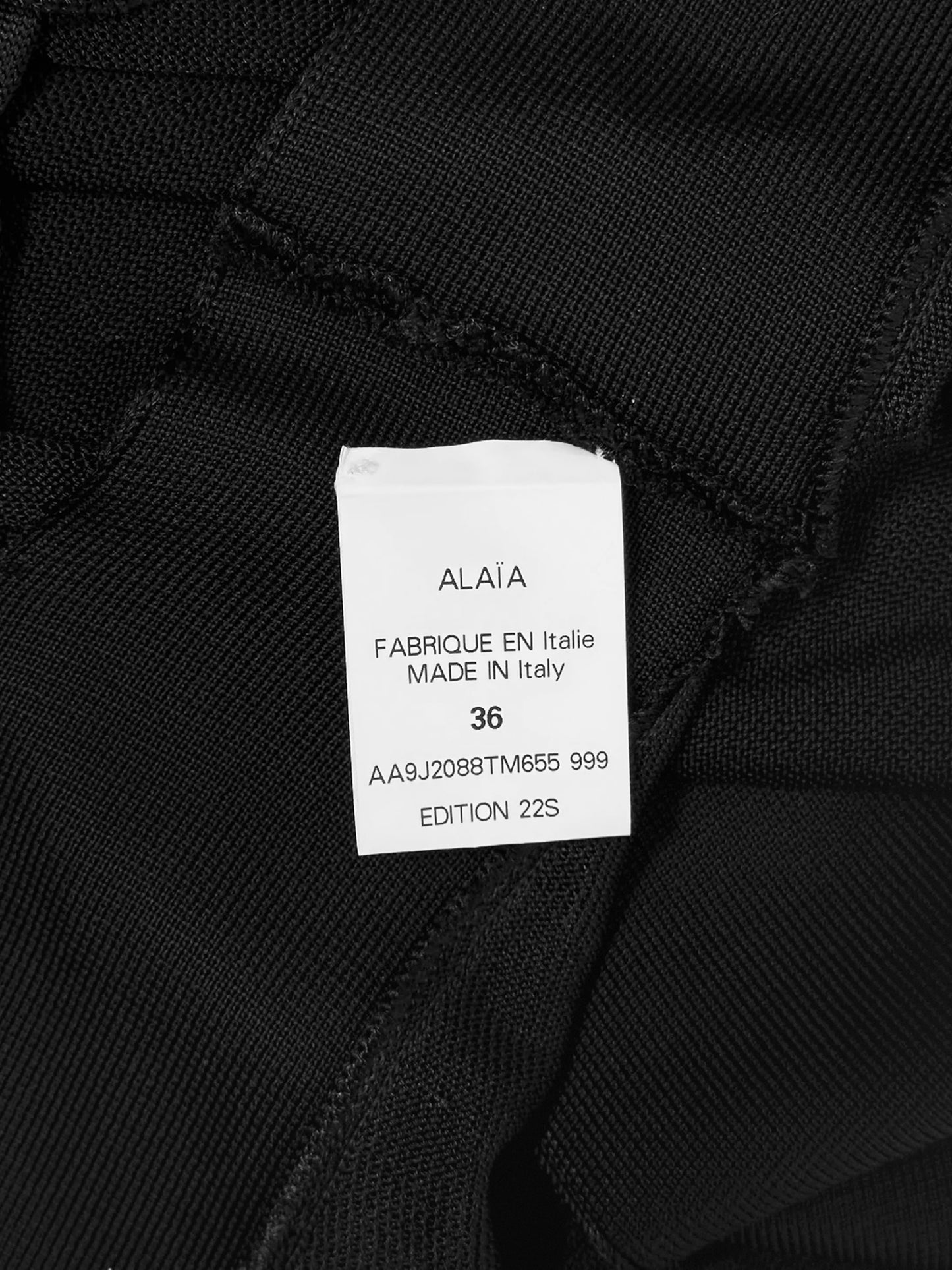 Alaïa 1986 Black Lace-up Mesh Mermaid Skirt