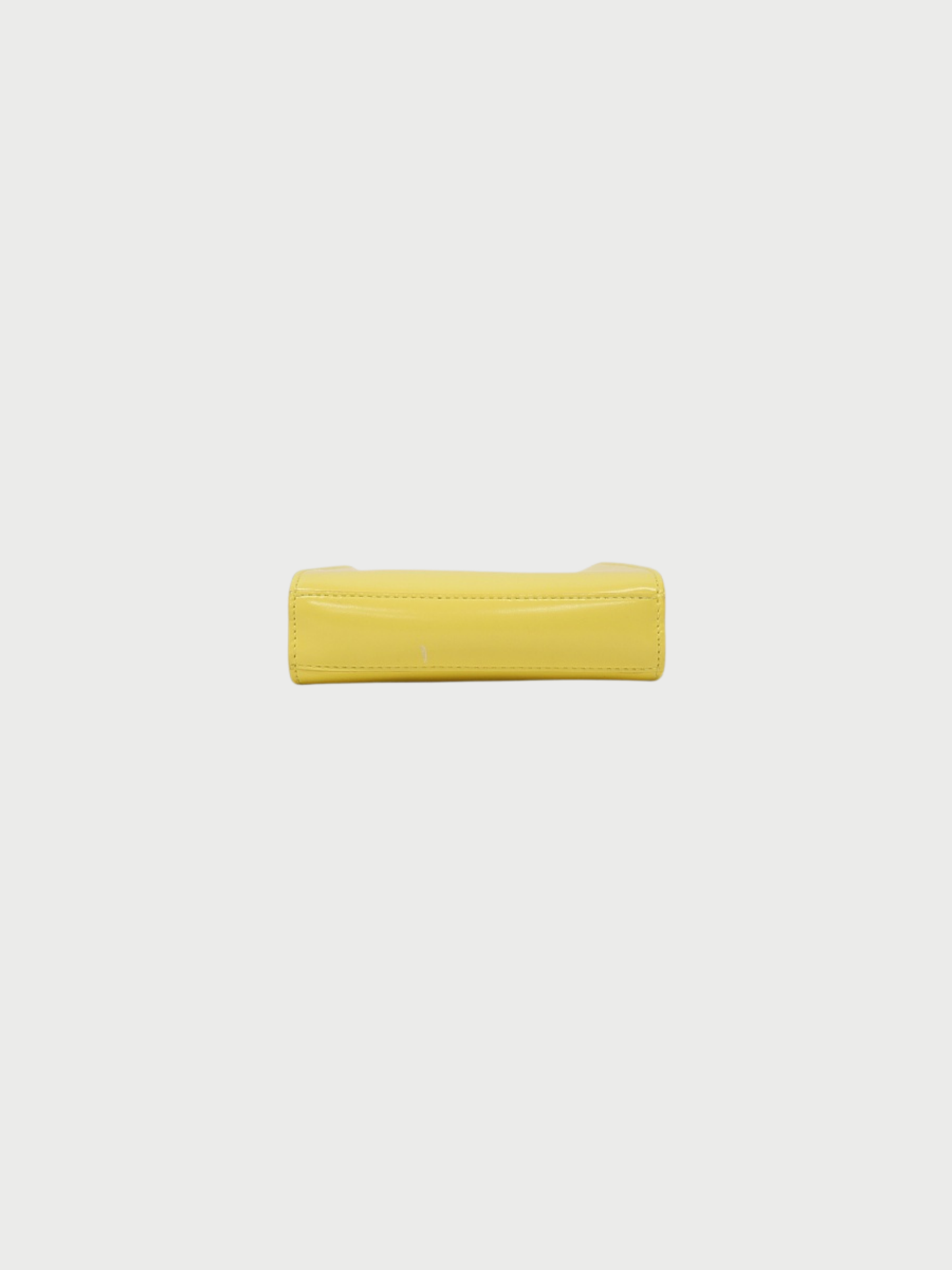 Jil Sander 2018 Yellow Leather Tangle Crossbody Bag