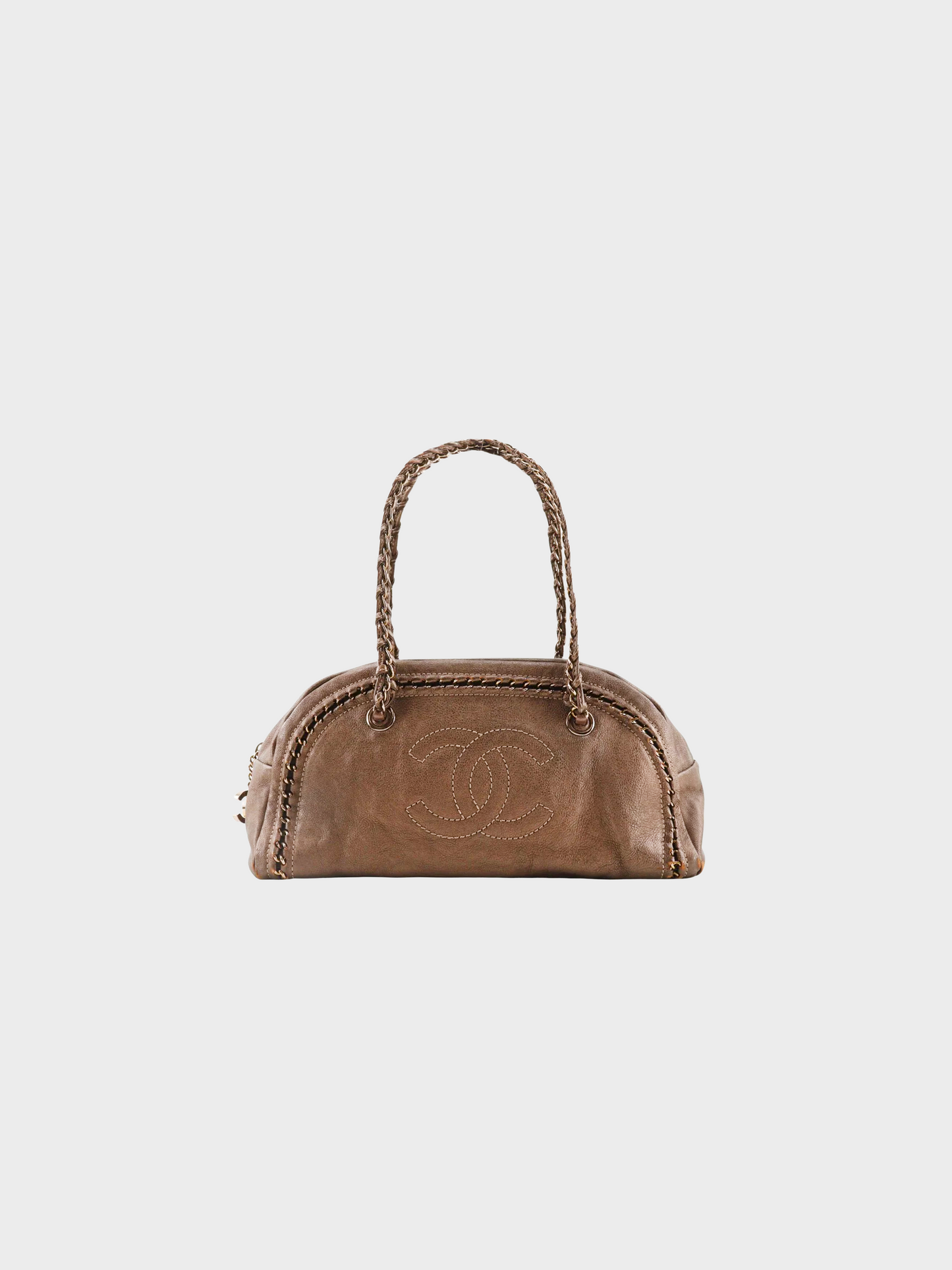 Chanel 2006 Brown Boston Chain Shoulder Bag