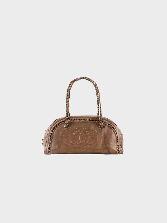 Chanel 2006 Brown Boston Chain Shoulder Bag